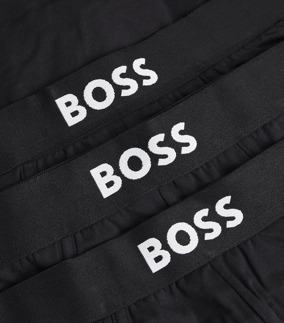 Stretch-Cotton Logo Briefs (Pack of 3) 001-BLACK Image 5