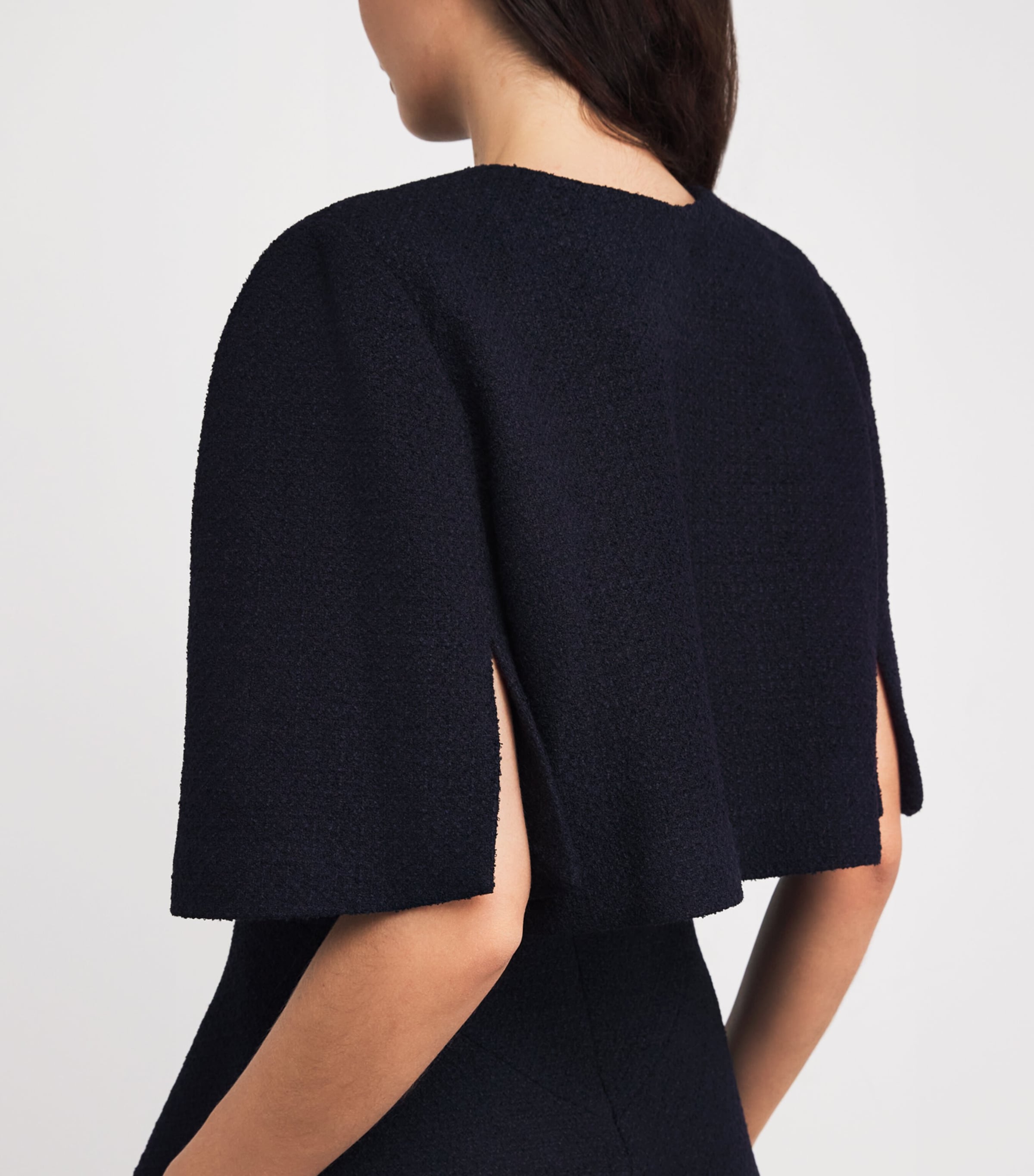 Tweed 2-In-1 Mini Dress NAVY Image 7