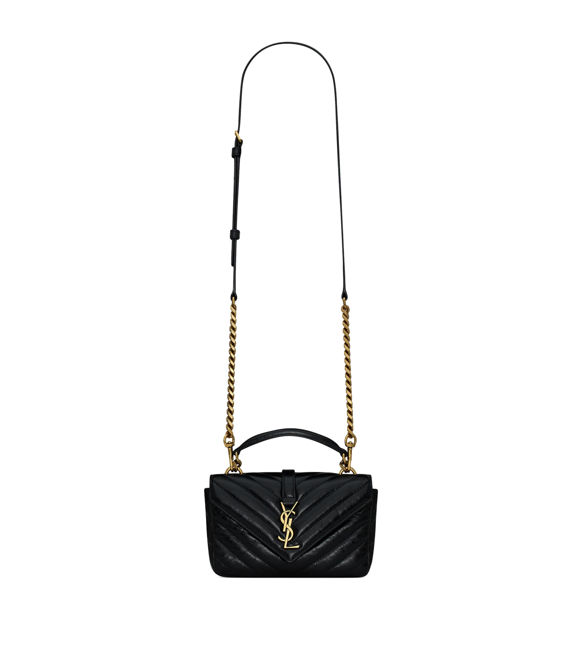 SAINT LAURENT Le 5 à 7 テクスチャードレザー ミニショルダー