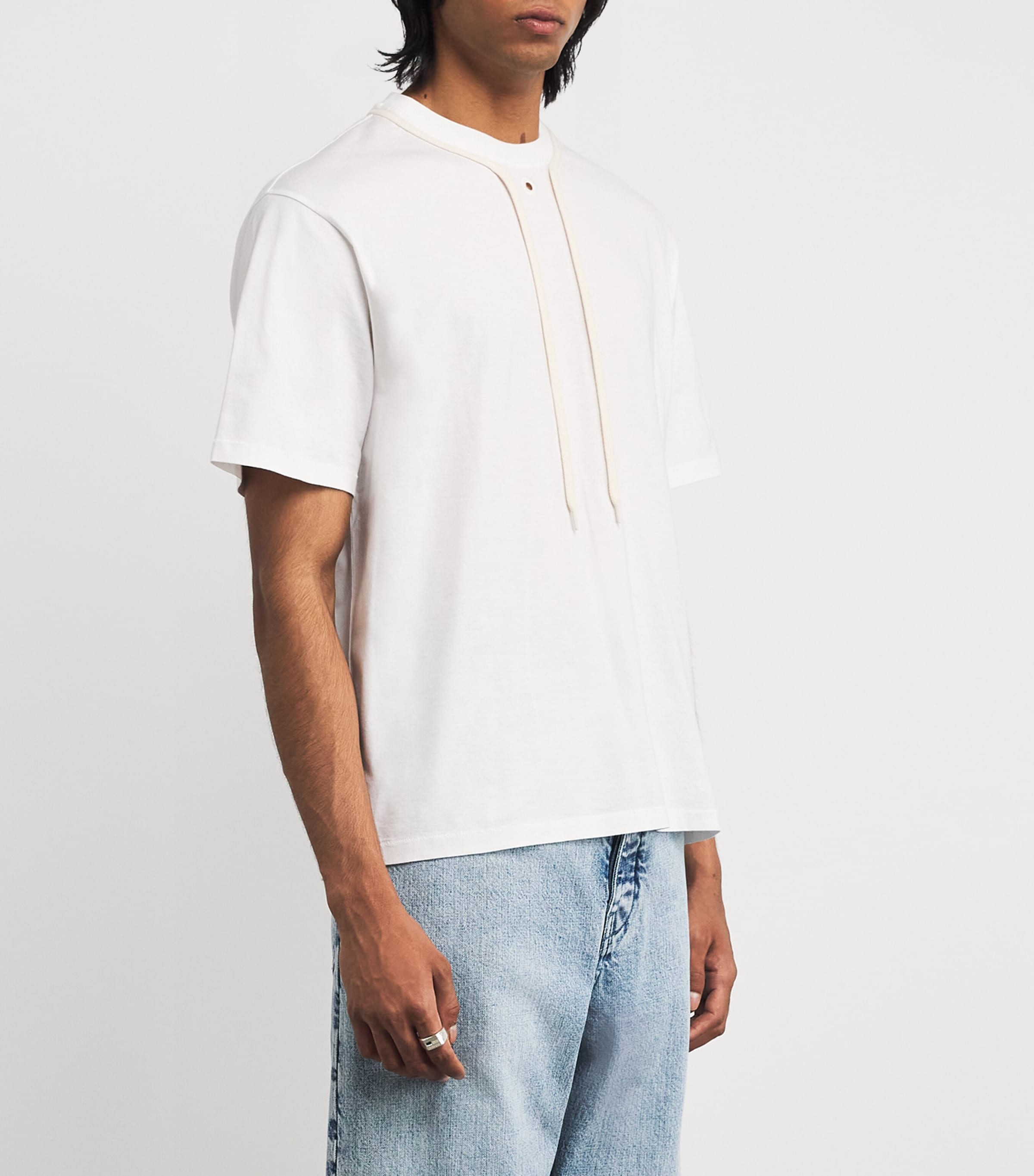 【CRAIG GREEN】コットン HOLE T-SHIRT Craig Green Men's Hole T-Shirt in Chalk Craig Green