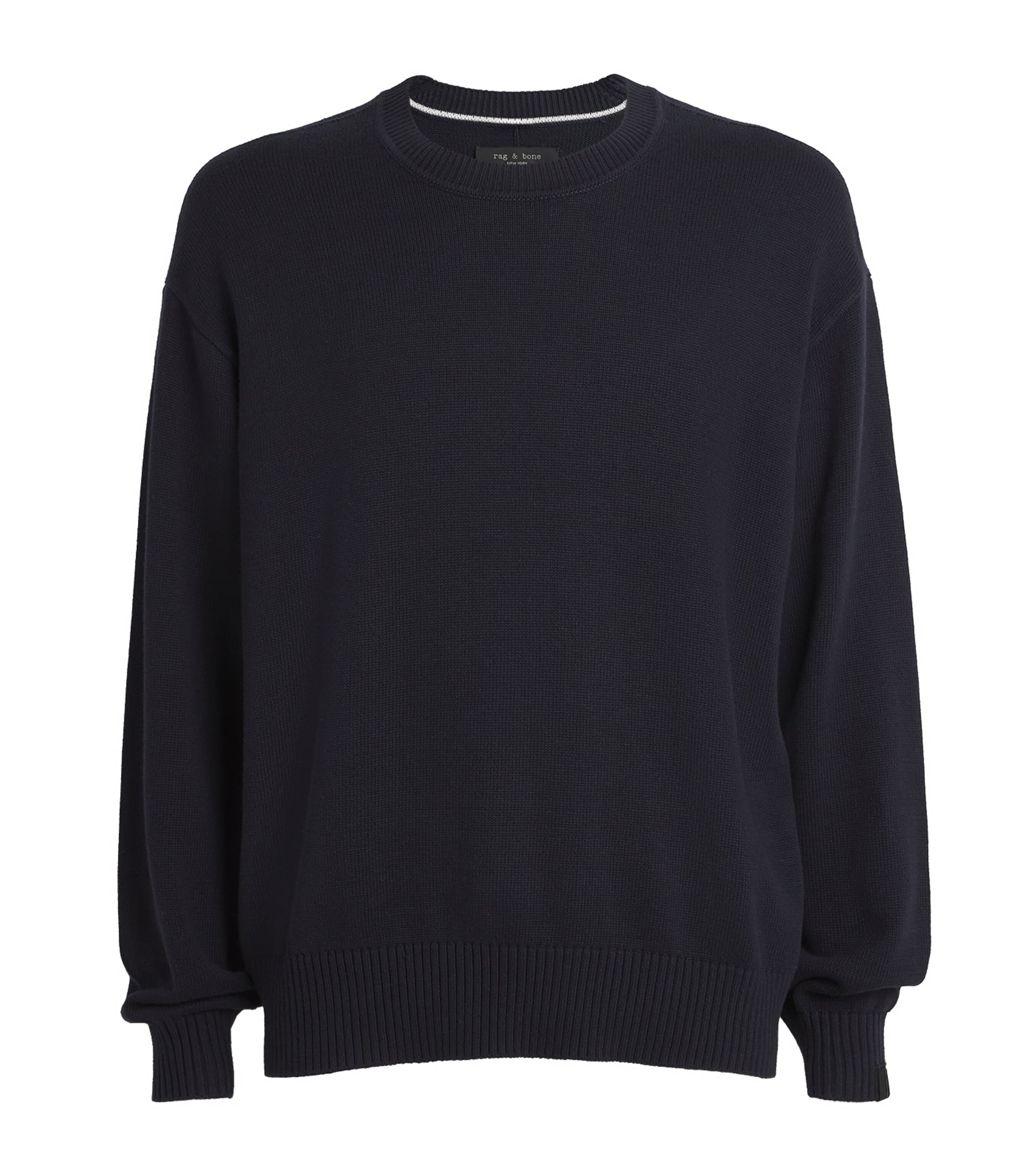 Rag & Bone Mens Contrast-Stitch Sweater Salute Image 1