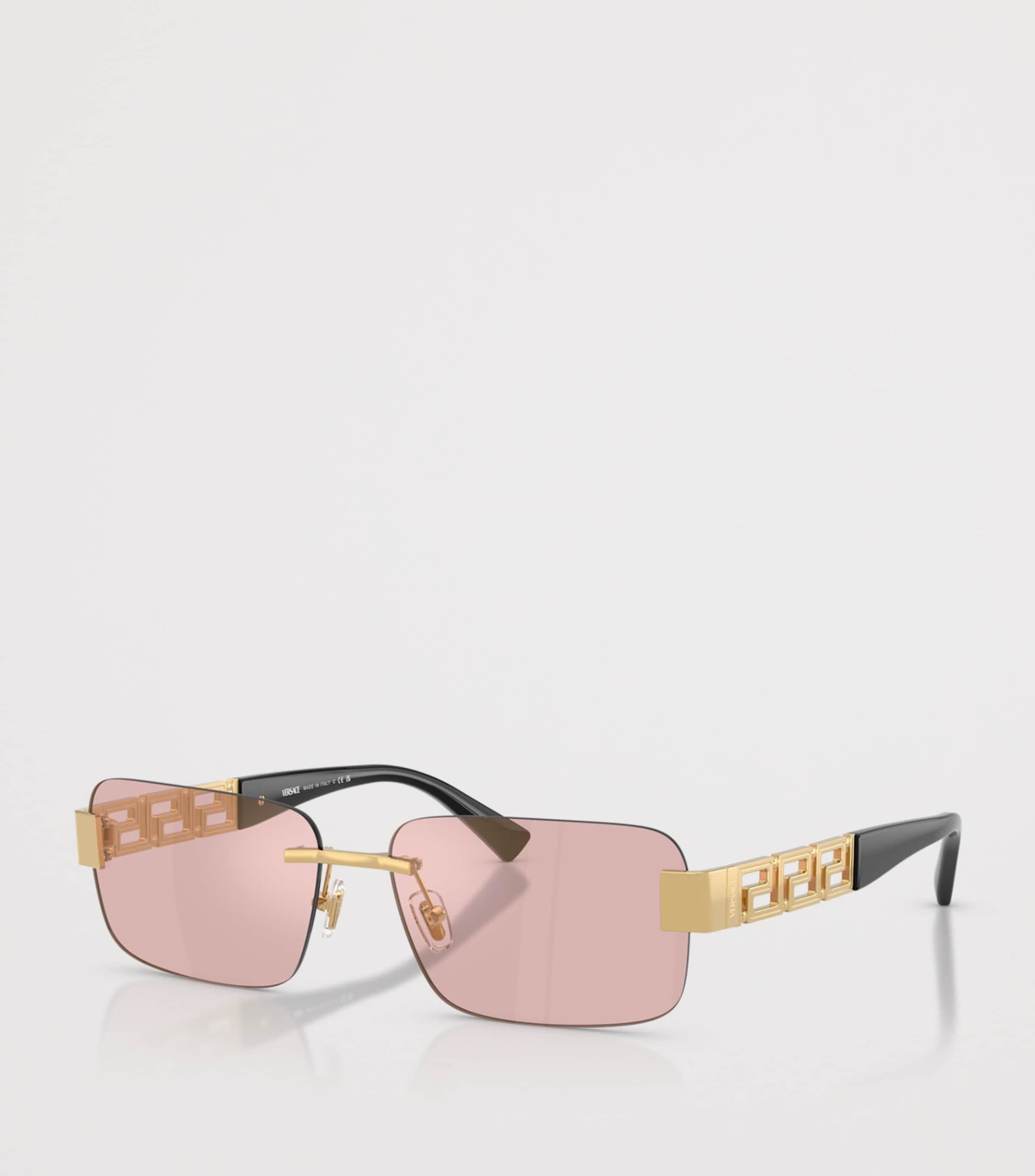 Metal Rectangular Sunglasses 10021T Image 2