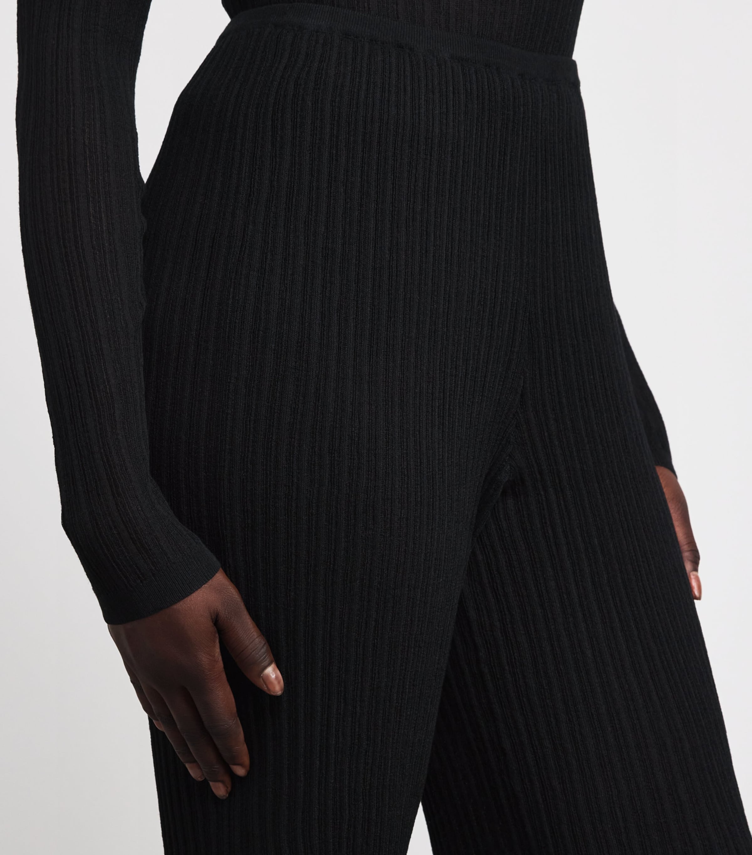 Sheer Knit Sweatpants ONYX Image 6