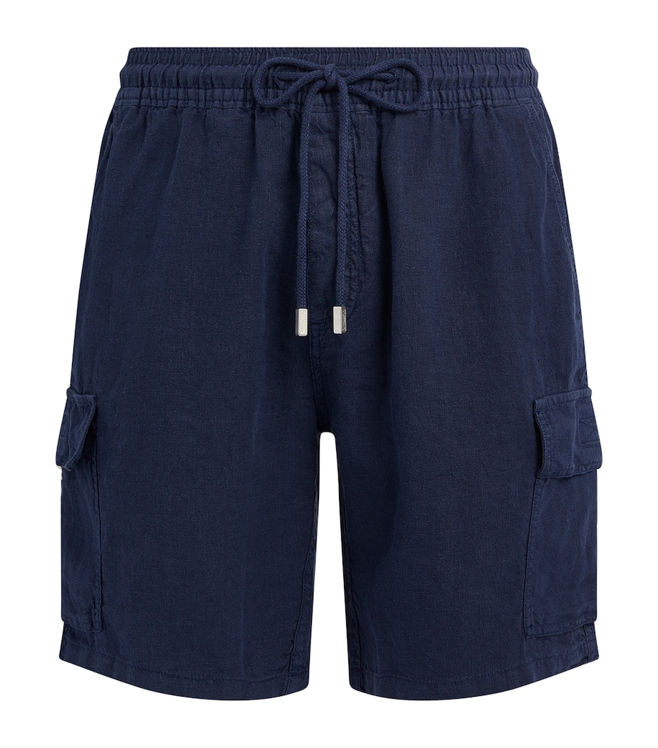 Linen Baie Shorts 390 BLUE MARINE Image 2