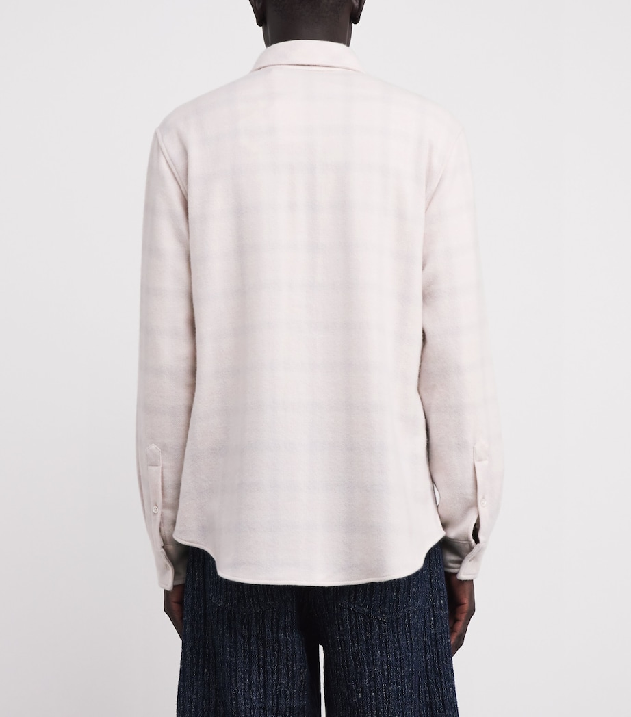 Cashmere Check Overshirt ROSE QUARTZ Image 4