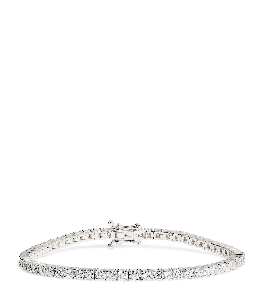 White Gold and Diamond Tennis Bracelet (4.00ct) WHITE GOLD Image 1