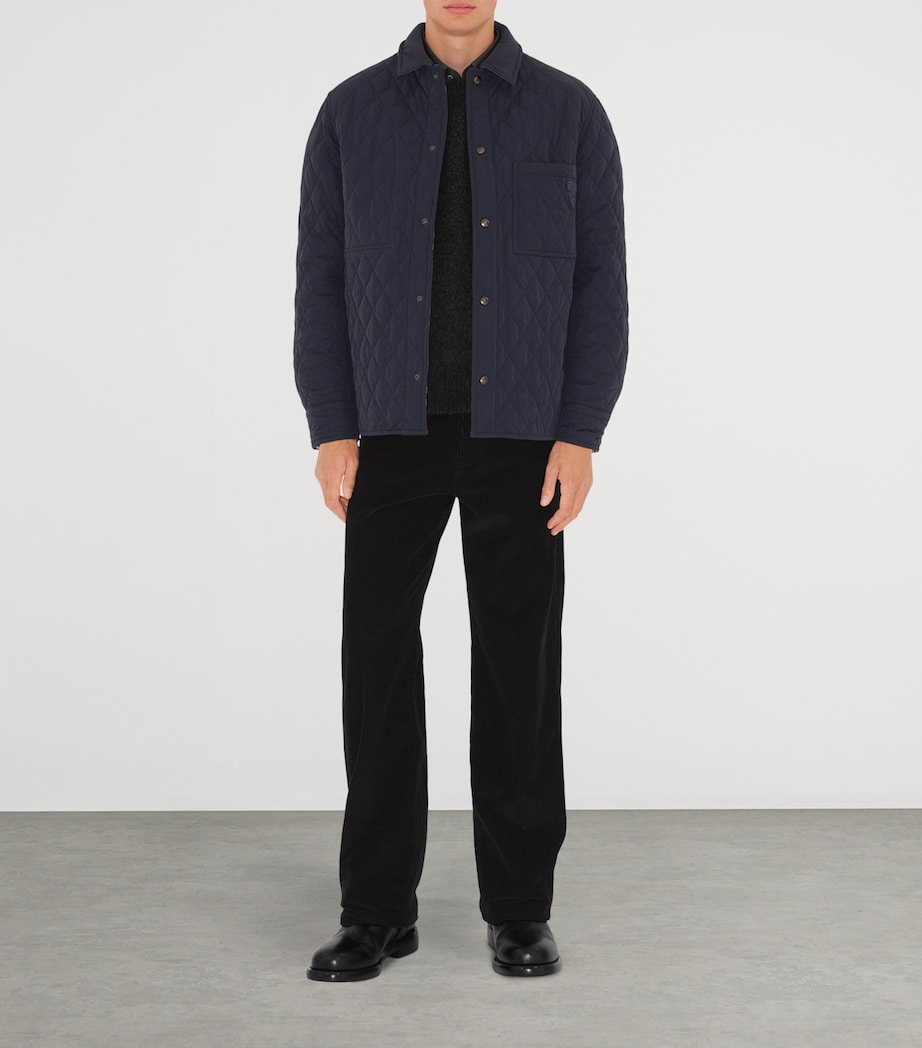 Quilted Check Reversible Jacket NVY/CHRCL MEL IP CHK Image 2