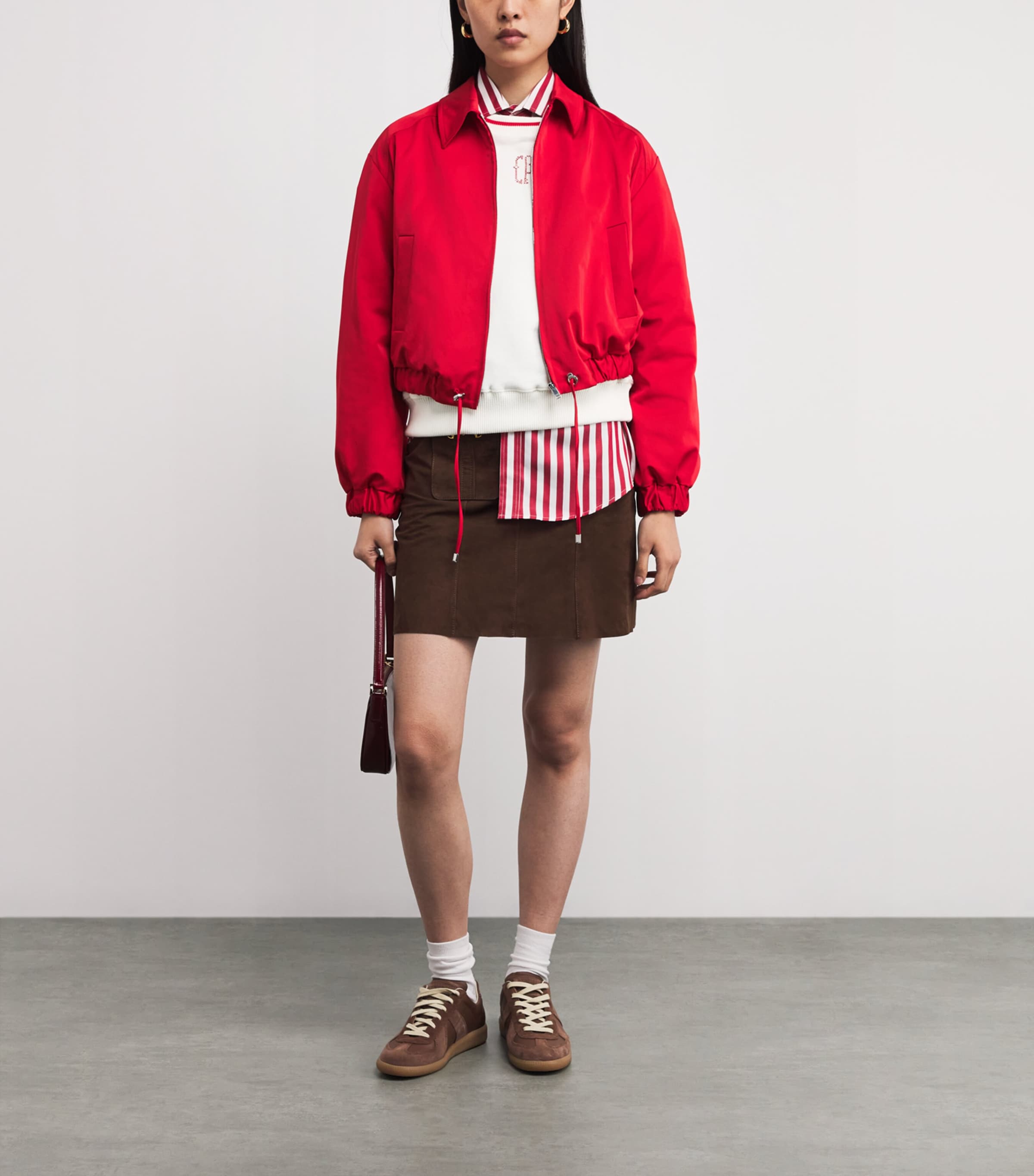 Cotton CP Embroidered Sweatshirt ECRU Image 2