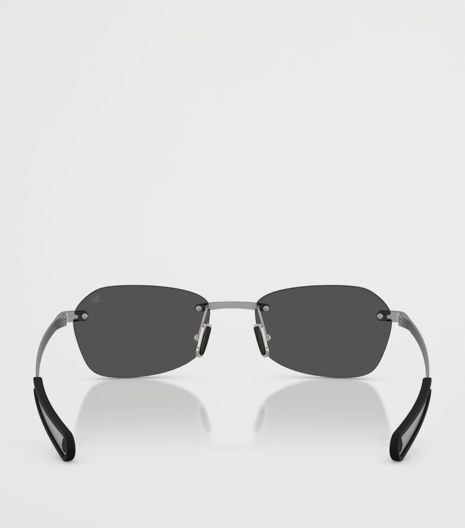 Moncler Orris Irregular Rectangle Sunglasses Grey Image 4