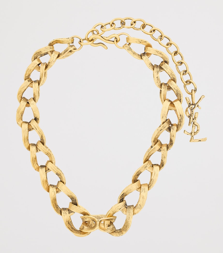 Saint Laurent Sunburst Chain Necklace Image 4