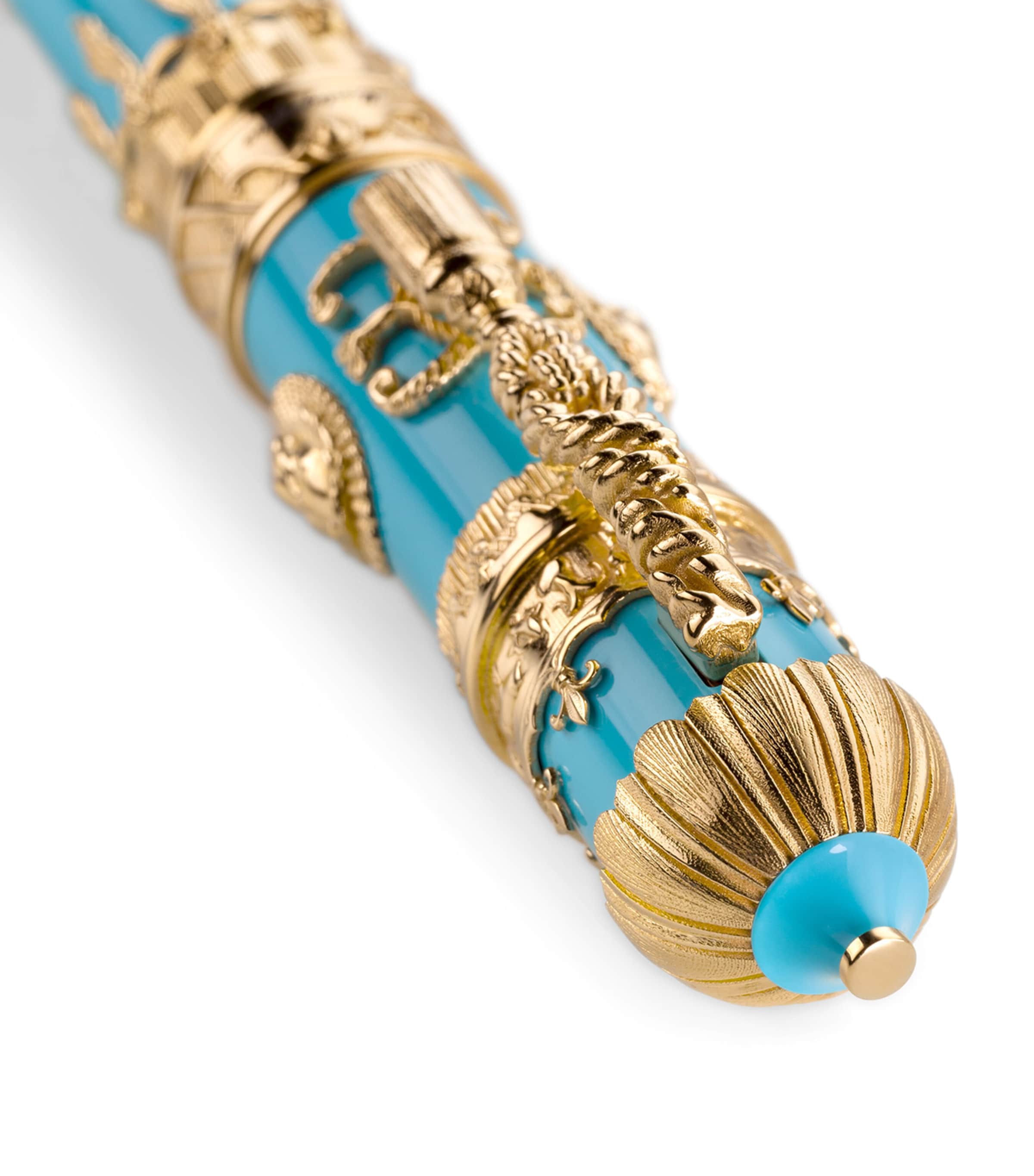 Resin and Yellow Gold Montgolfier Rollerball Pen MULTI Image 5