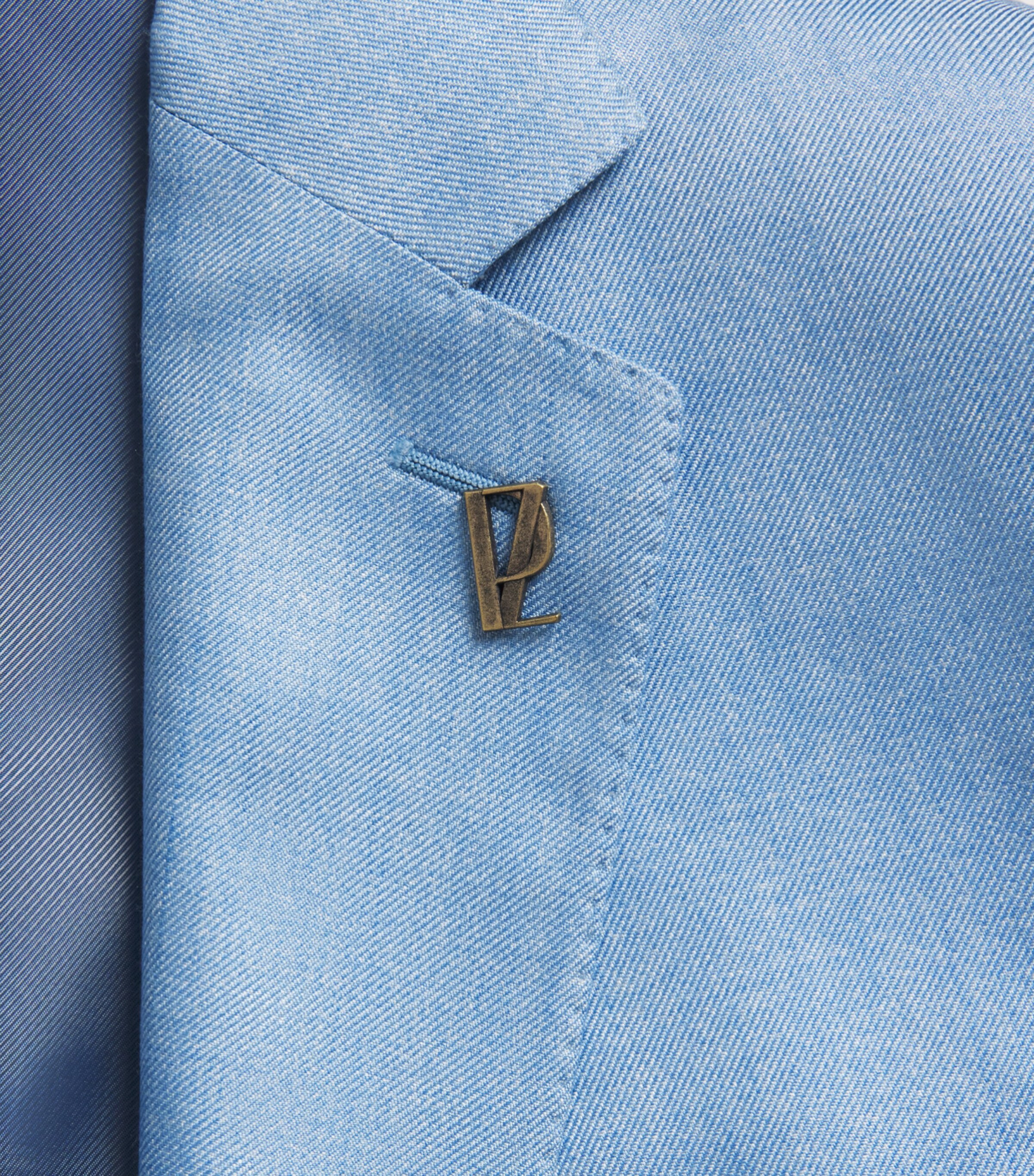 Pal Zileri Mens Silk Vicenza Blazer Light Blue Image 6