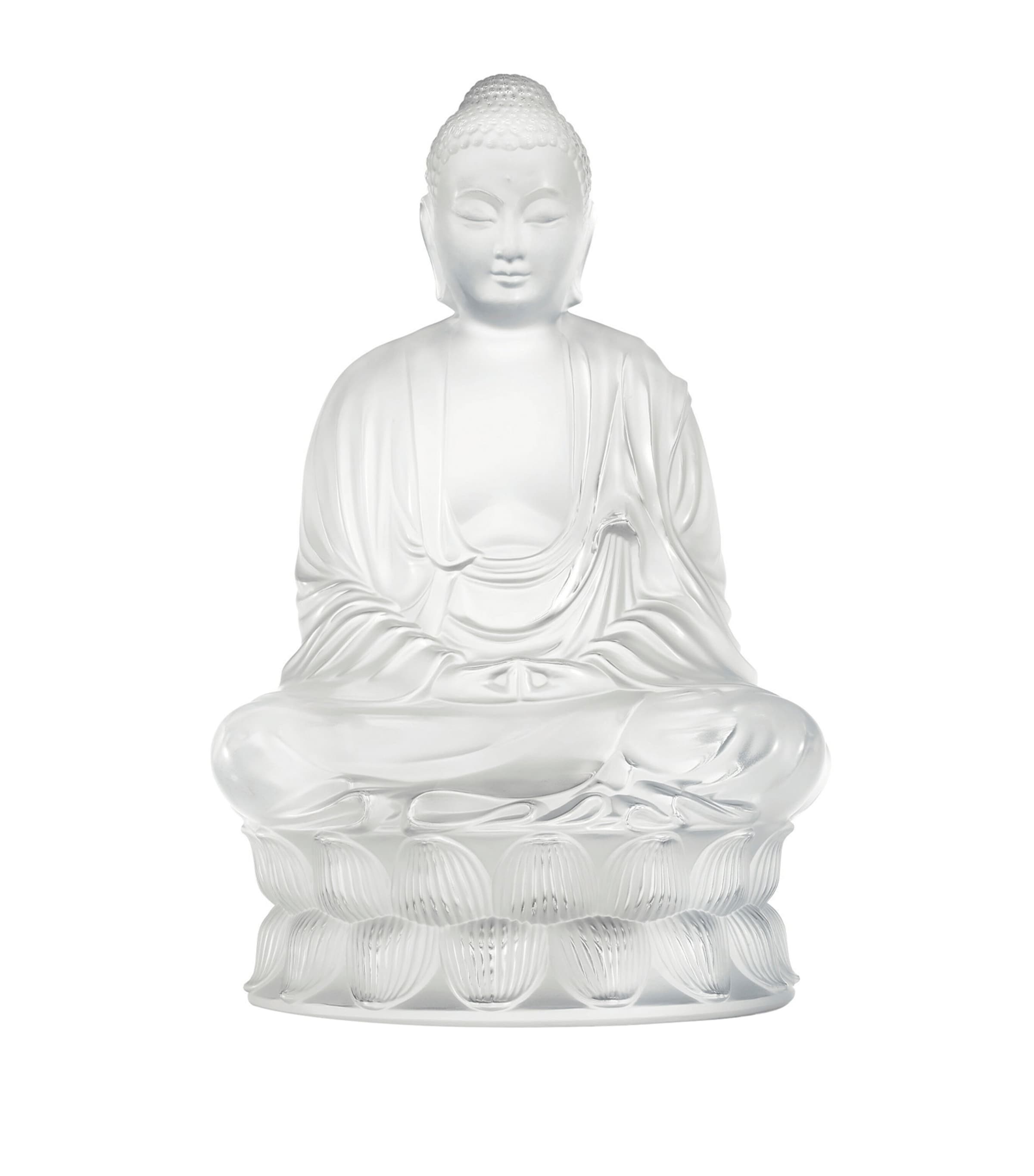 Lalique Crystal Buddha Sculpture | Home Accessories | Ornaments | Designers | Lalique