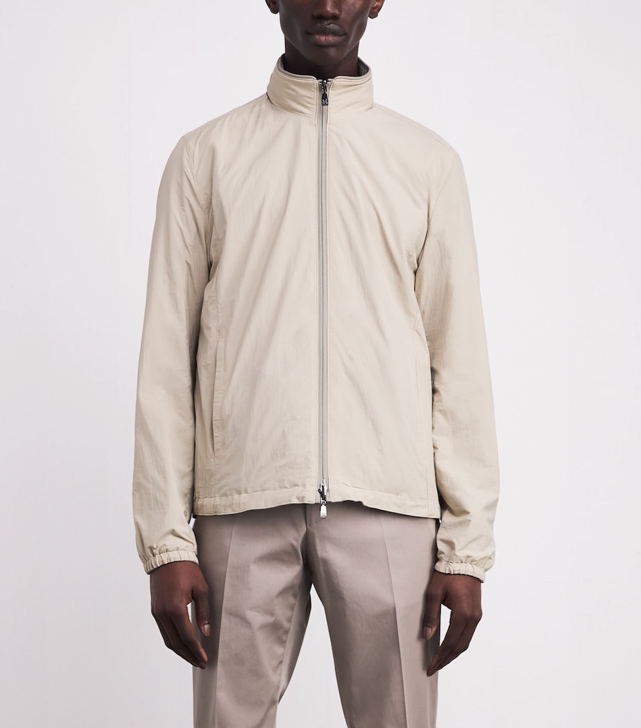 Linen-Blend and Nylon Reversible Jacket 036 NATURAL / BEIGE Image 6