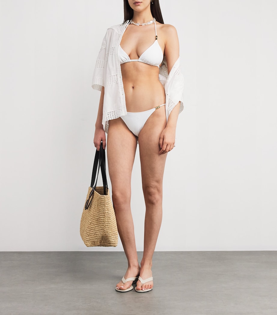 Side-Tie Bikini Bottoms OPT-WHT Image 4