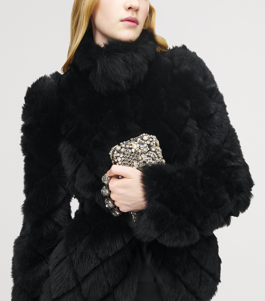 Embellished Skull Knuckle Clutch Bag 1090 Image 2