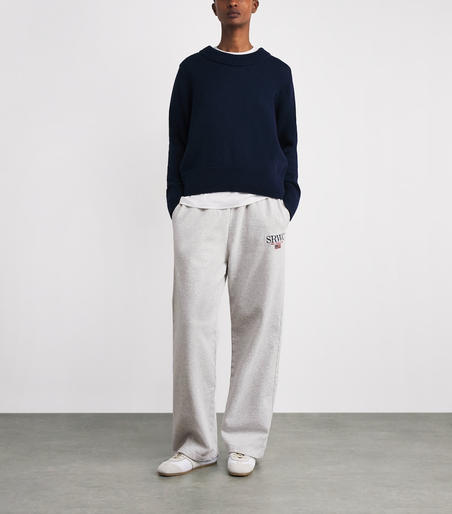 Cotton Nautical Sweatpants 19 HEATHER GRAY Image 2