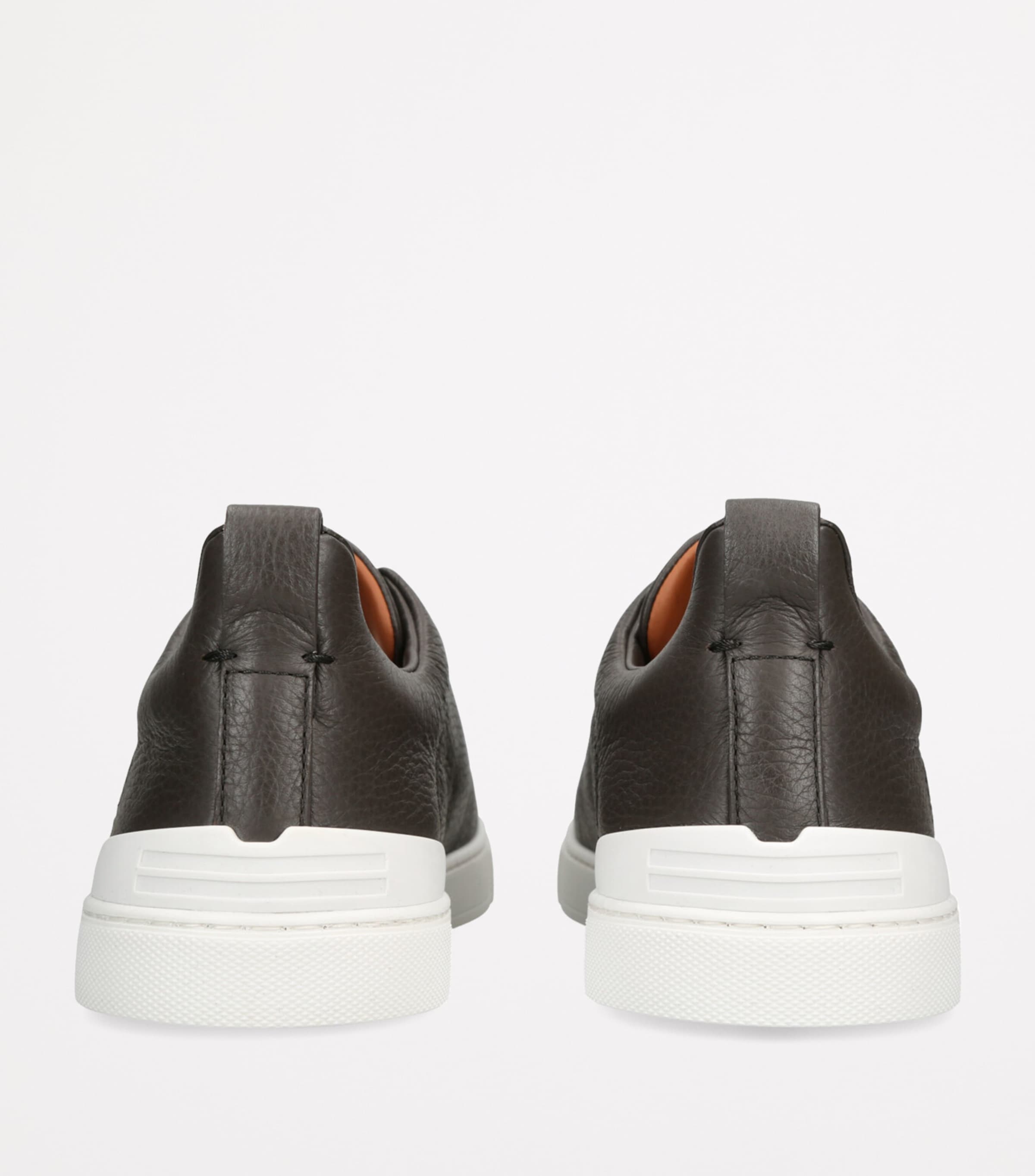 Leather Triple Stitch Sneakers GREY/DARK Image 2