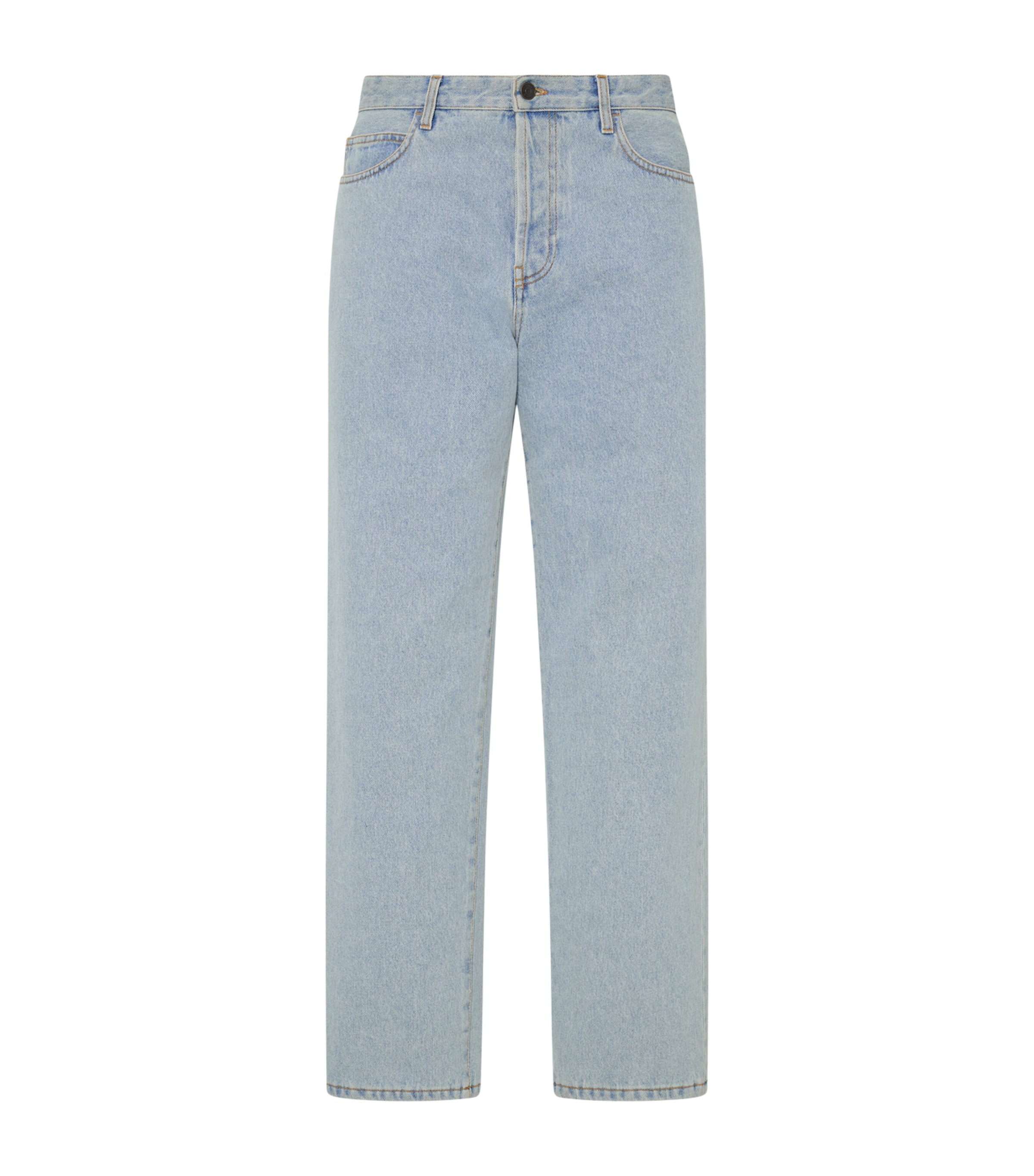 The Row Mens Morton Straight Jeans Light Blue Image 1