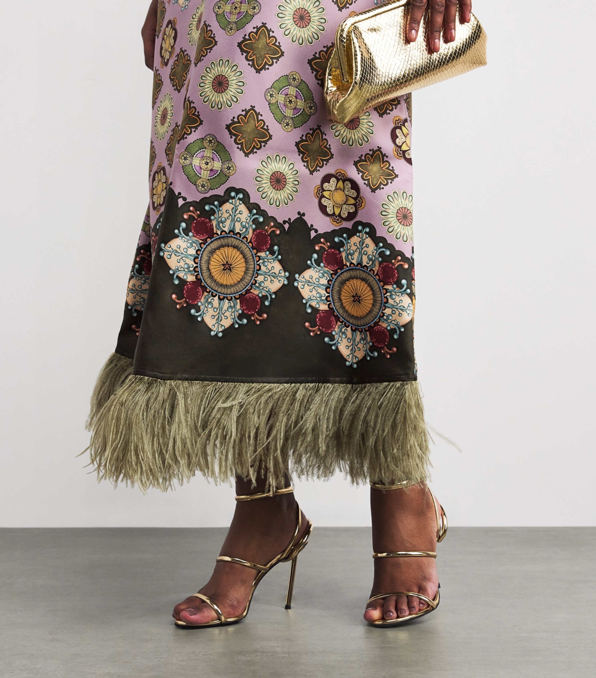 La Doublej Womens Silk Twill Swing Maxi Dress Image 6