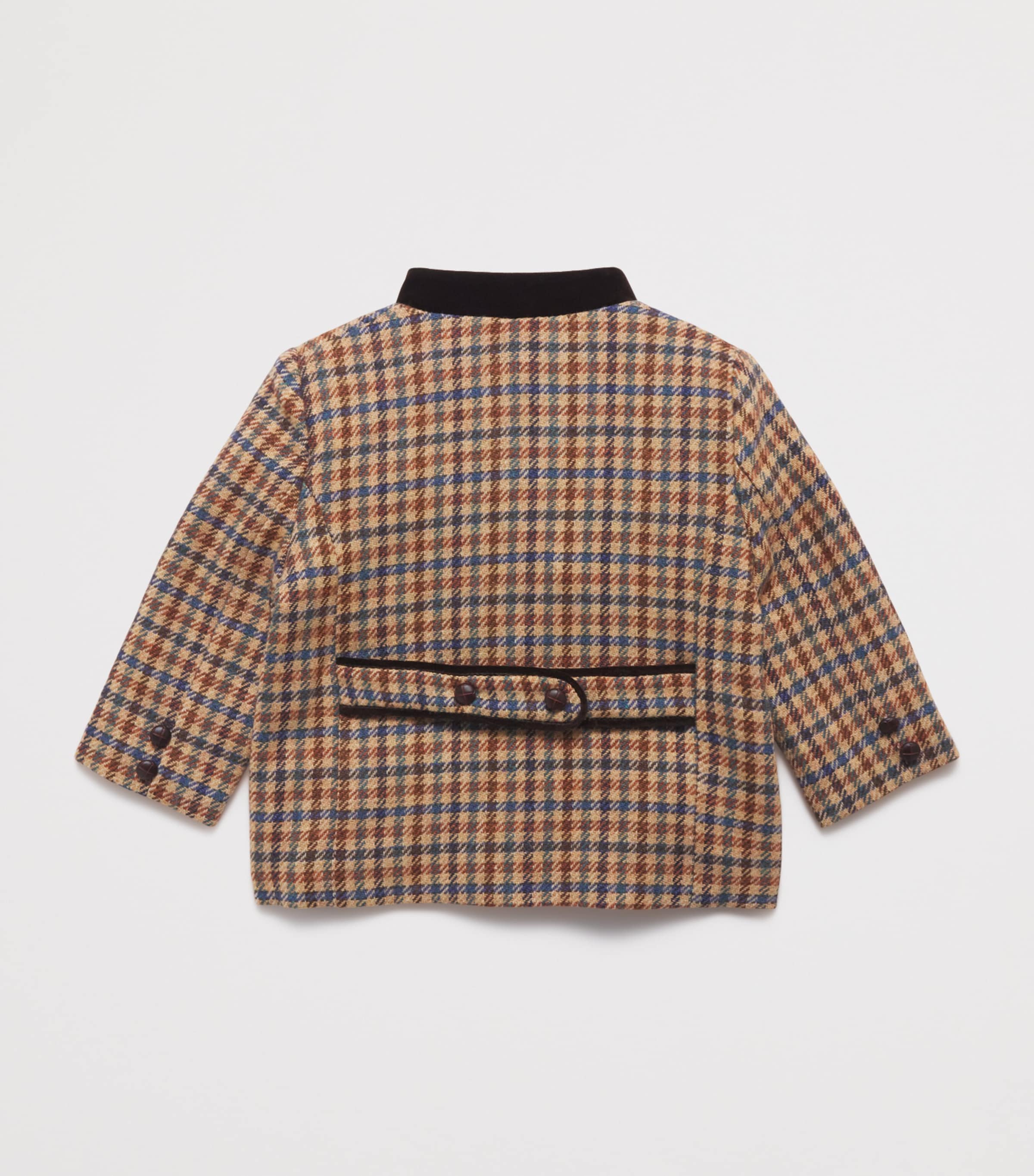 Wool Check Print  Jacket (18 Months–4 Years) BROWN Image 2