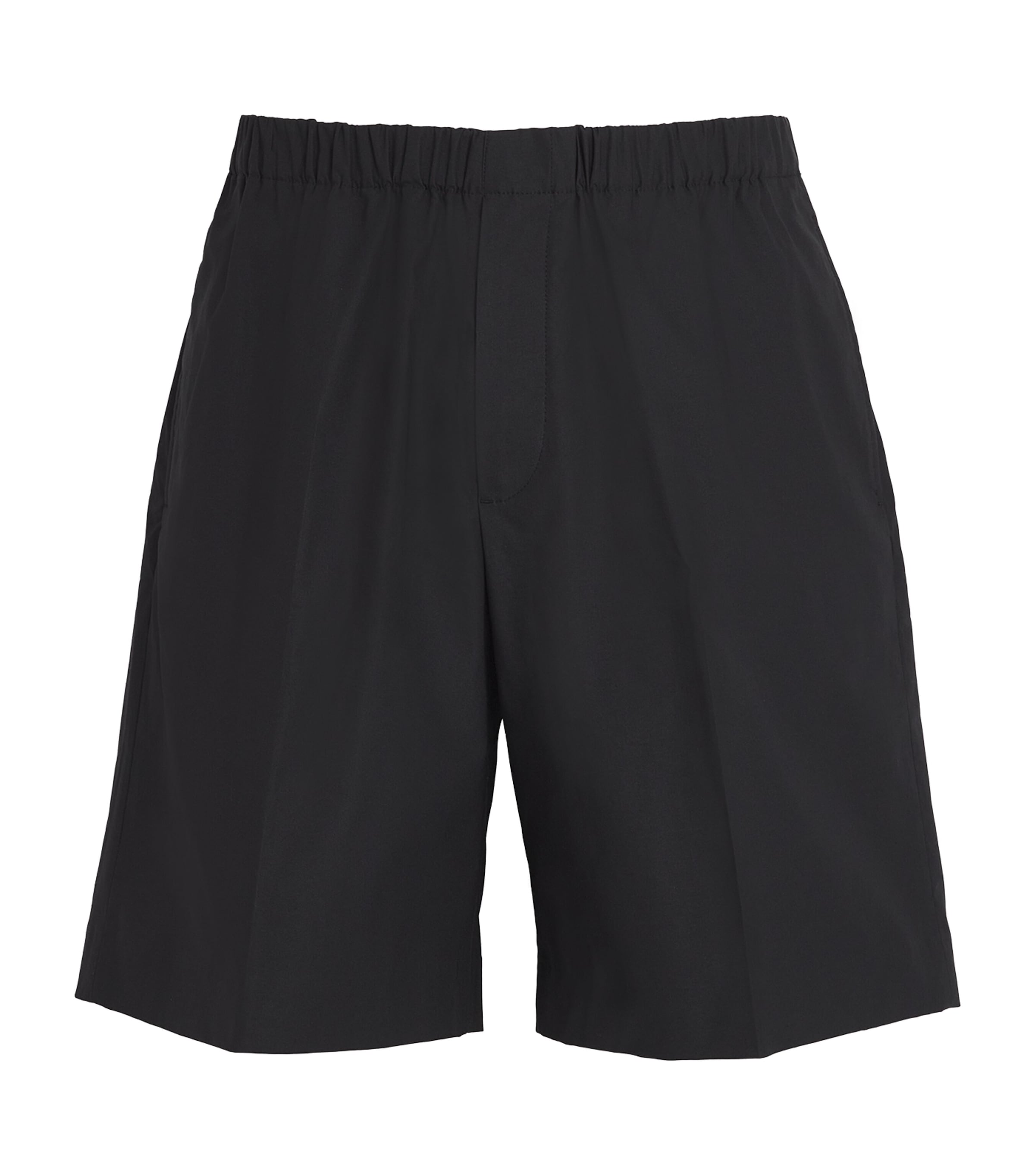 Shop Sandro Cotton-blend Bermuda Shorts In Black