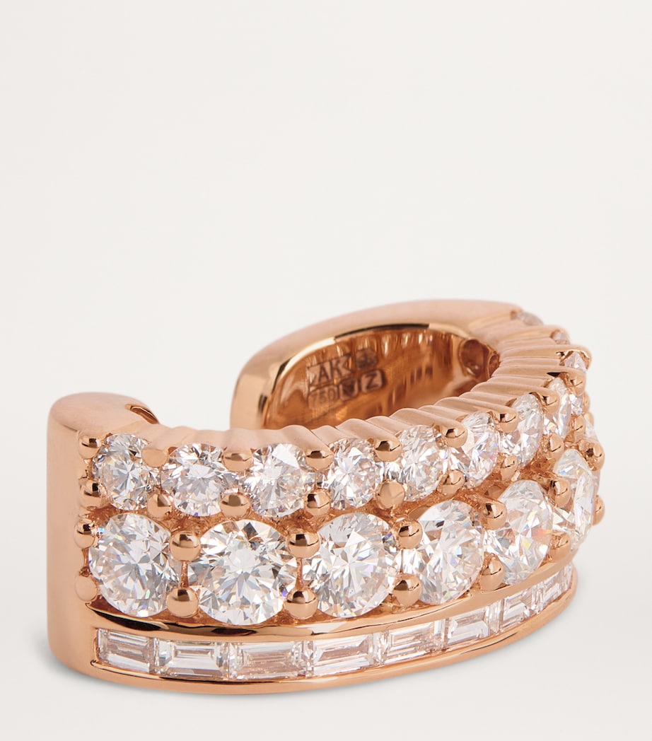 Rose Gold and Diamond Lola Ear Cuff ROSE GOLD Image 5
