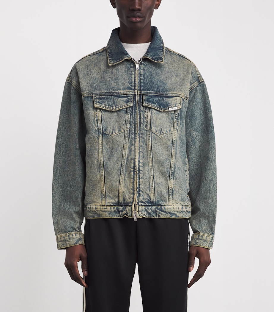 Bleached Denim Jacket BLUE CREAM Image 3