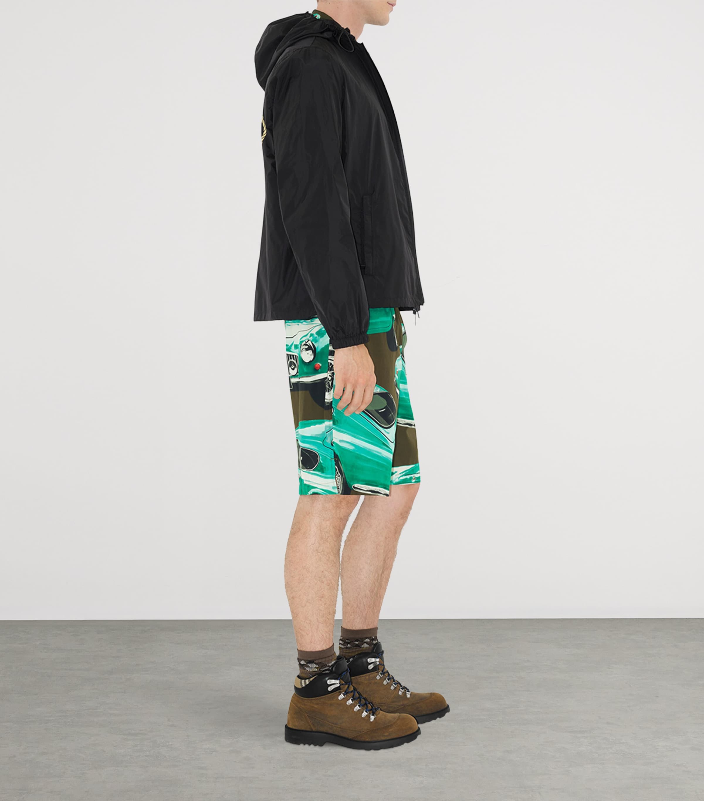 Burberry Mens Knight Stamp Jacket Black Image 3