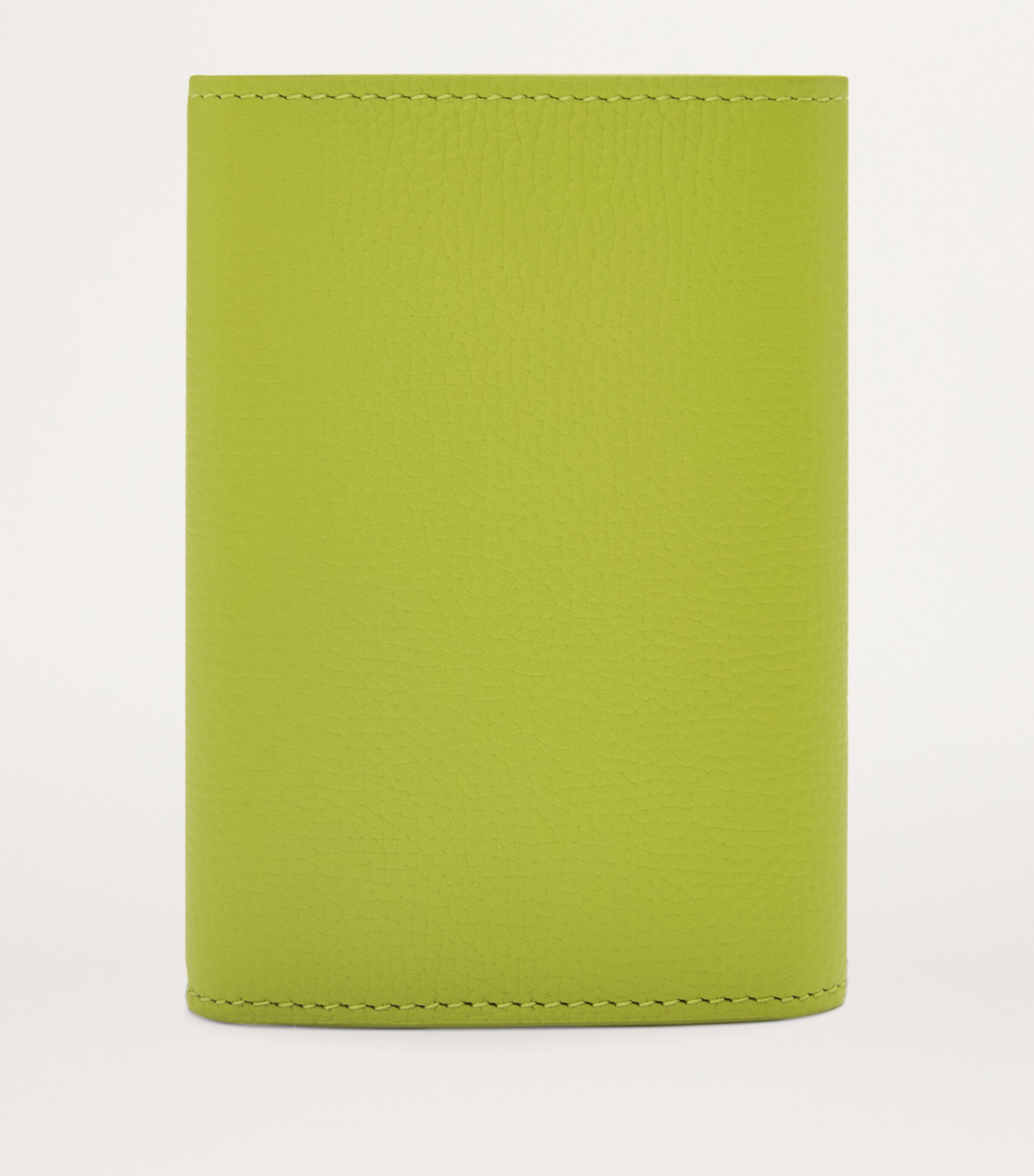 Leather Anagram Vertical Wallet MEADOW GREEN Image 4