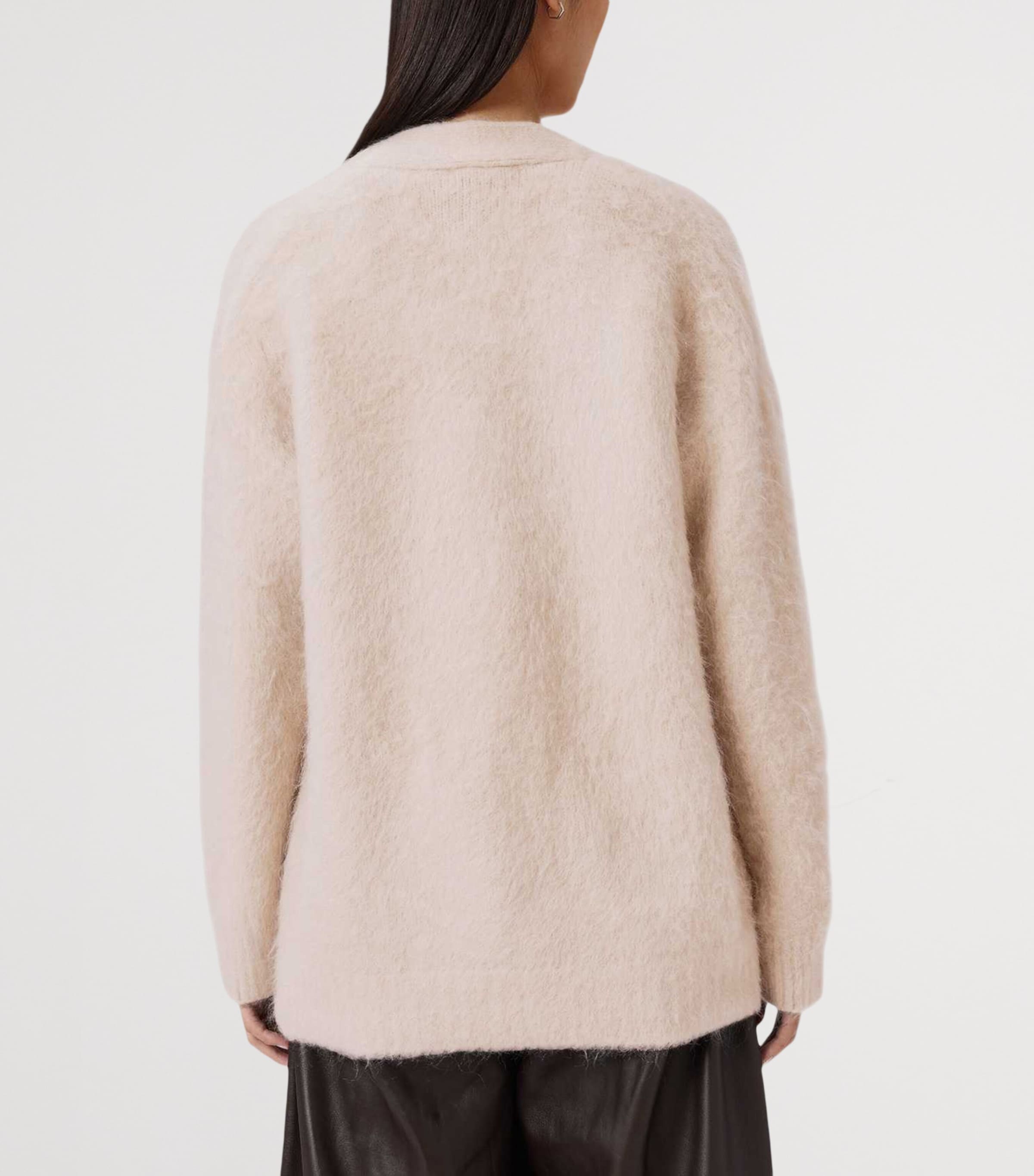 Brushed Rubi Cardigan PEARL WHITE Image 4