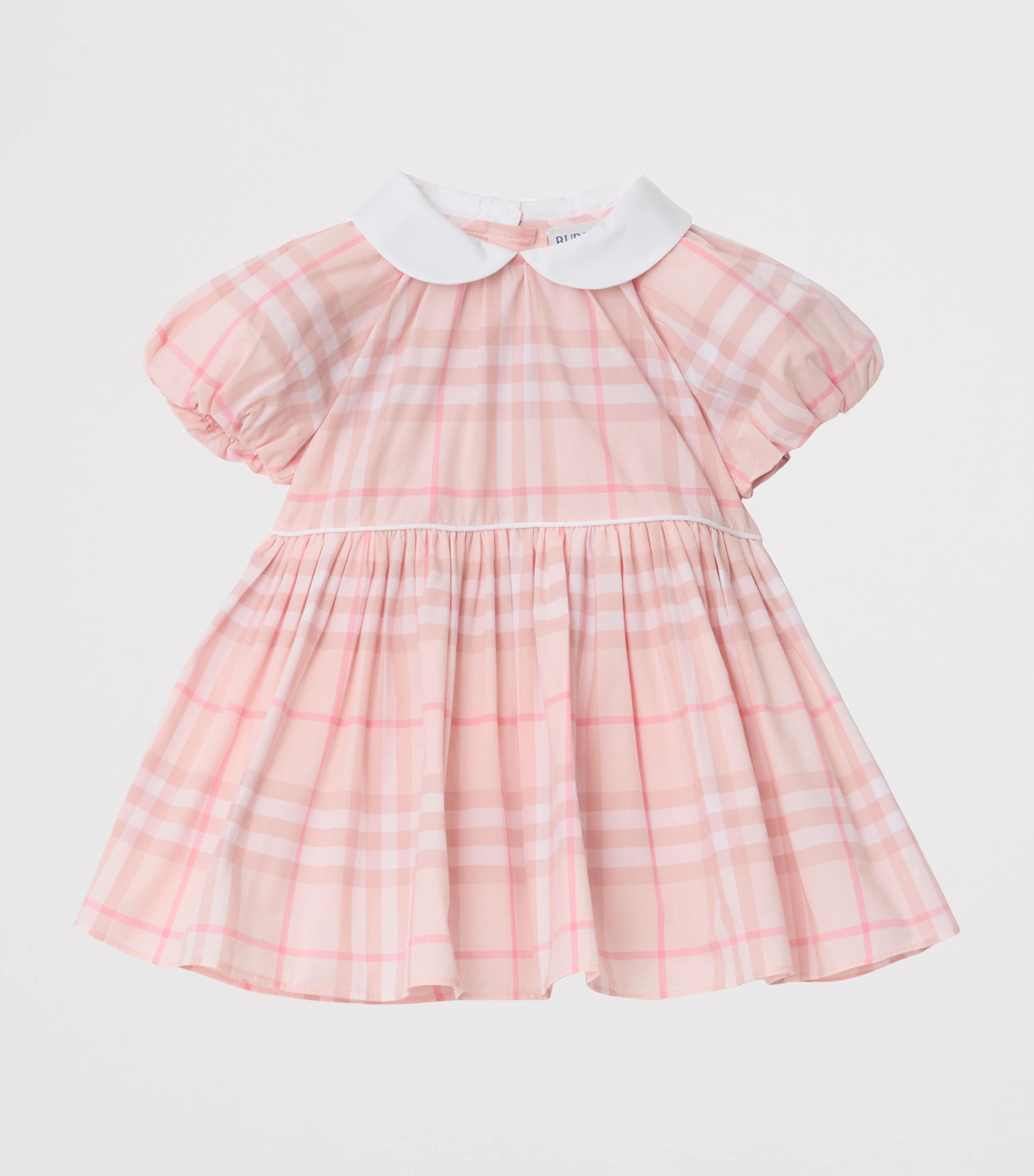 Cotton Check Dress and Bloomers Set (1-18 Months) ICE PINK IP CHECK Image 2