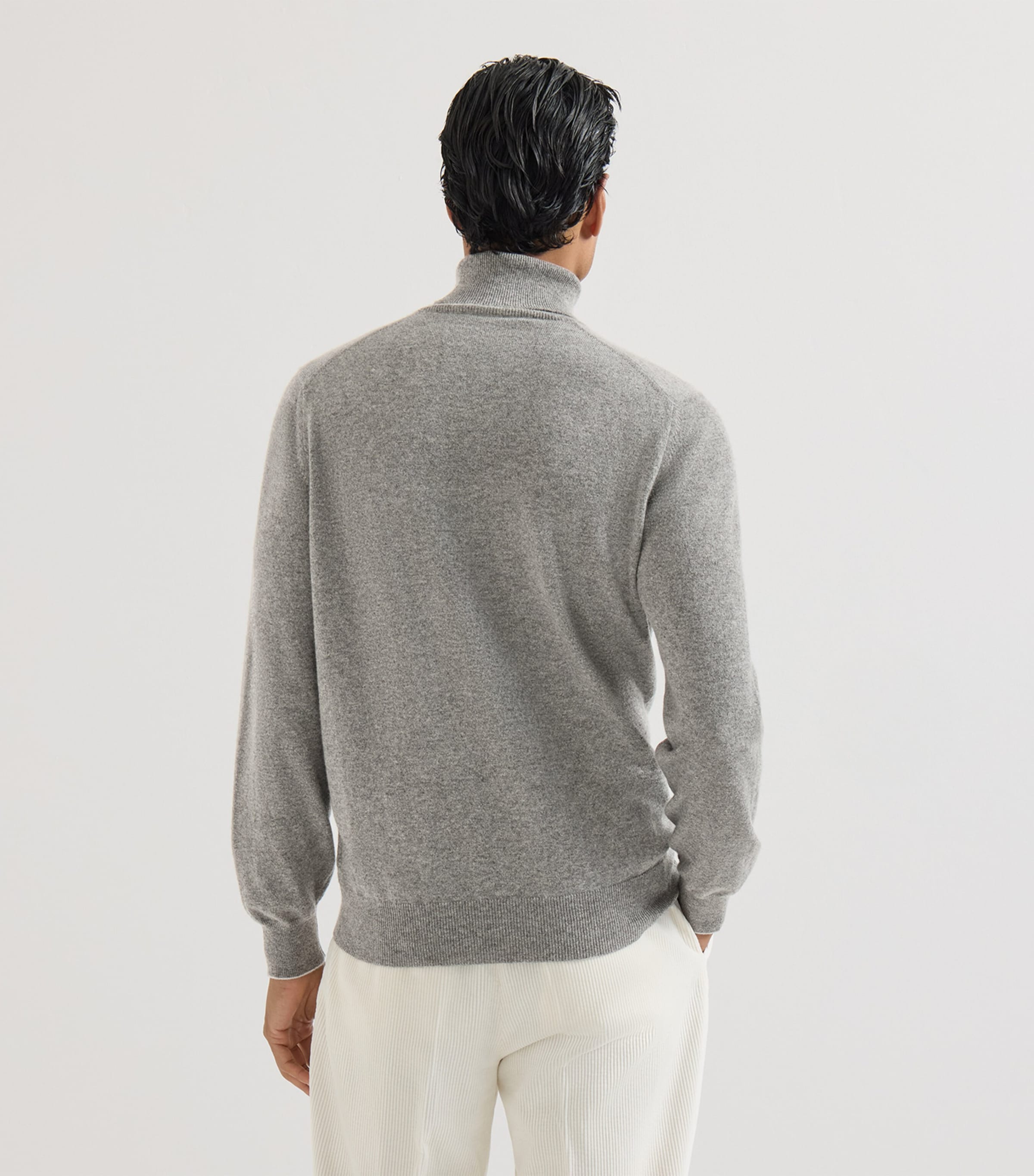 Brunello Cucinelli Mens Cashmere Rollneck Sweater Image 3