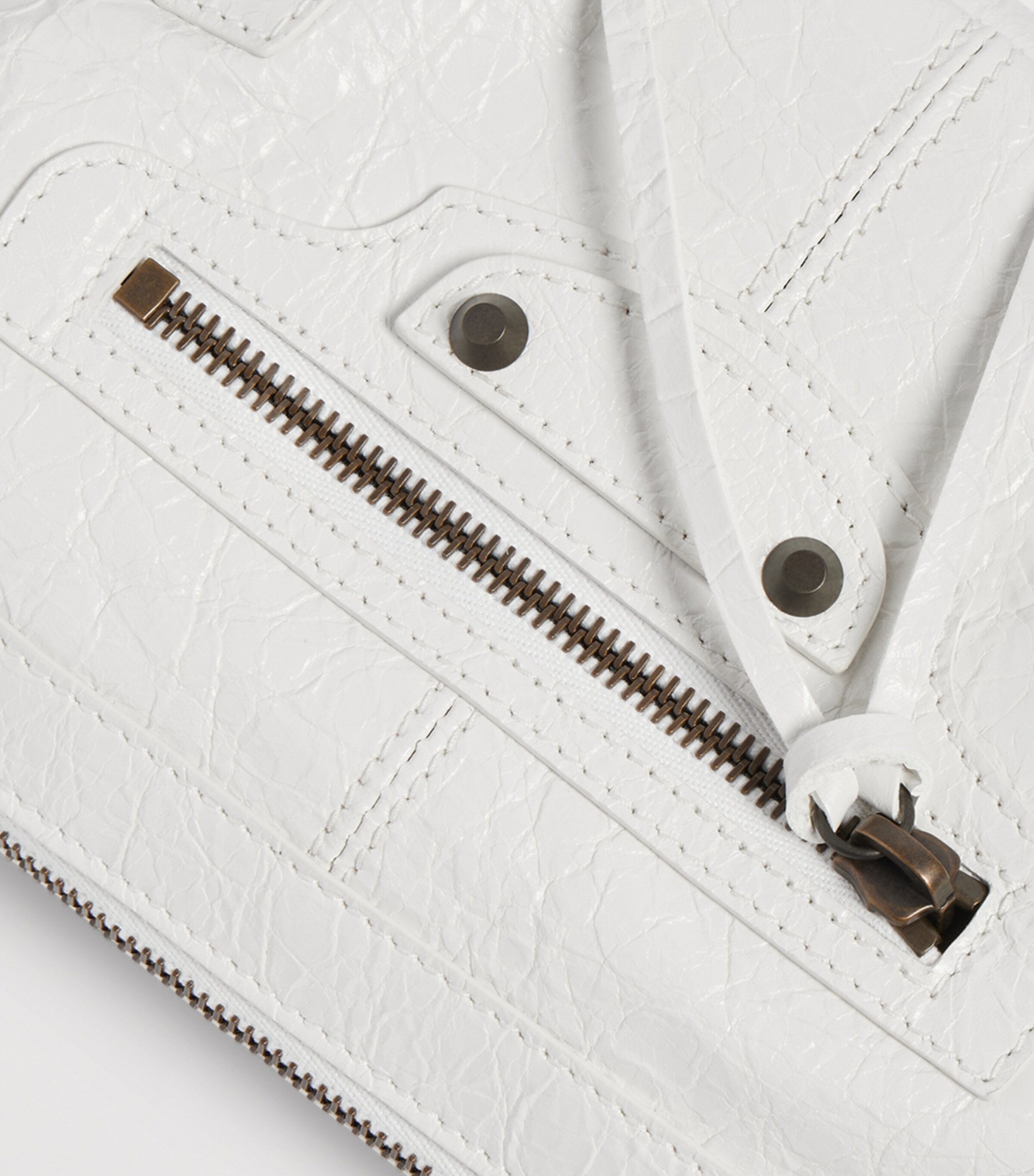 Balenciaga Mini Lambskin Le City Moto Shoulder Bag Image 6