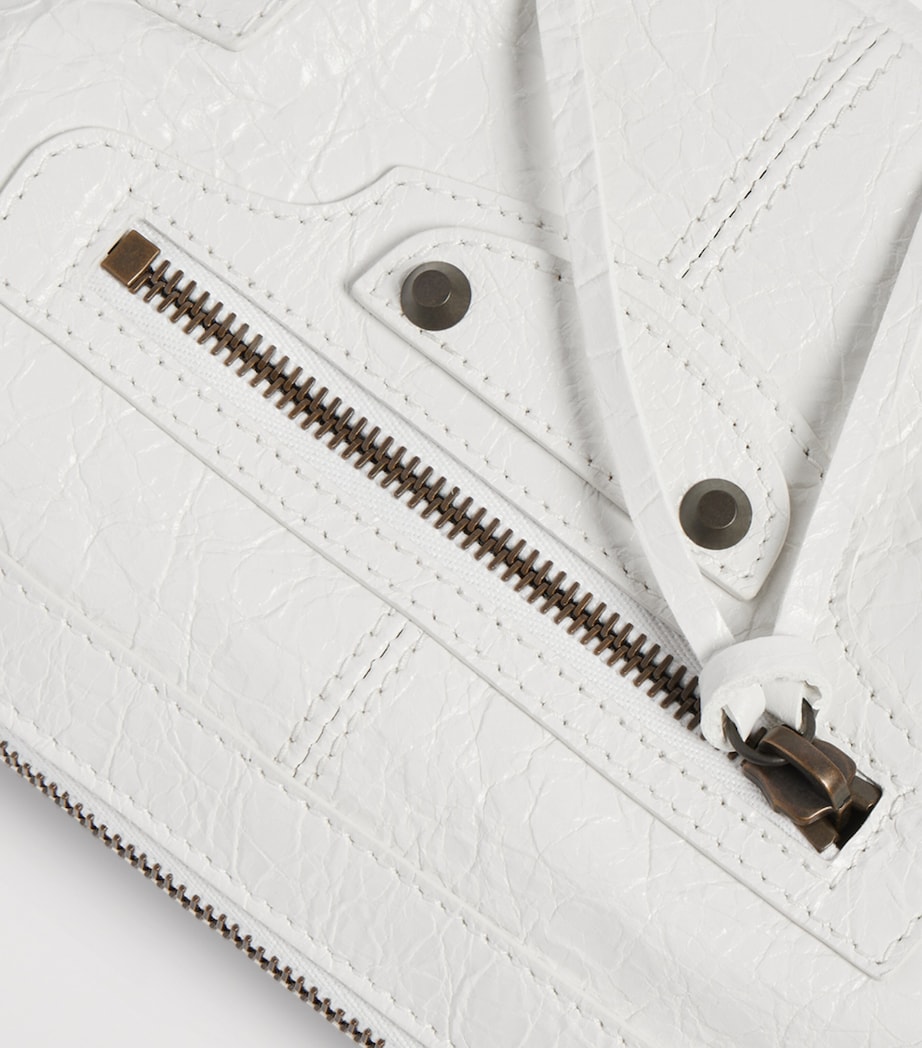 Balenciaga Mini Lambskin Le City Moto Shoulder Bag Image 6