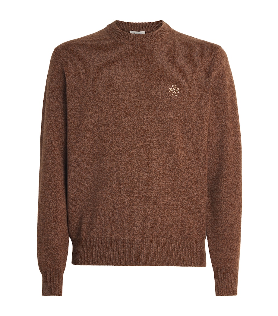 Wool-Cashmere Monogram Sweater F35 Image 1