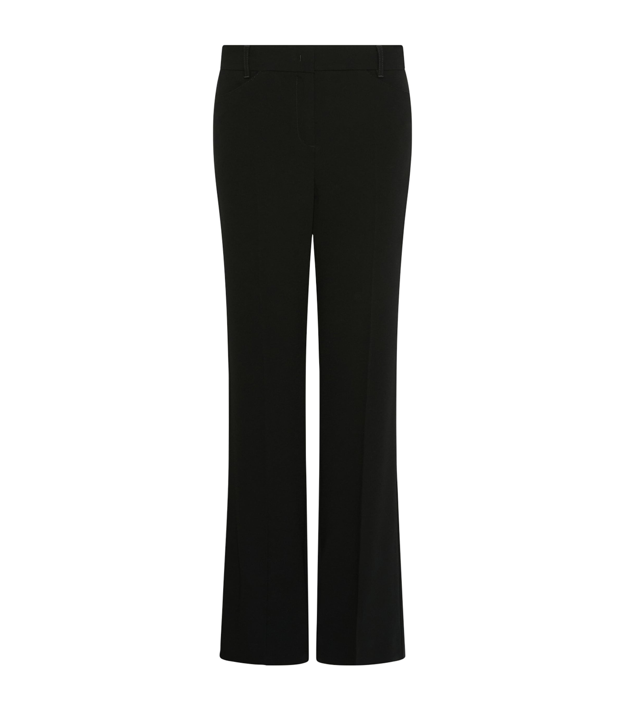 Marella Womens Satin Bootcut Trousers Black Image 1
