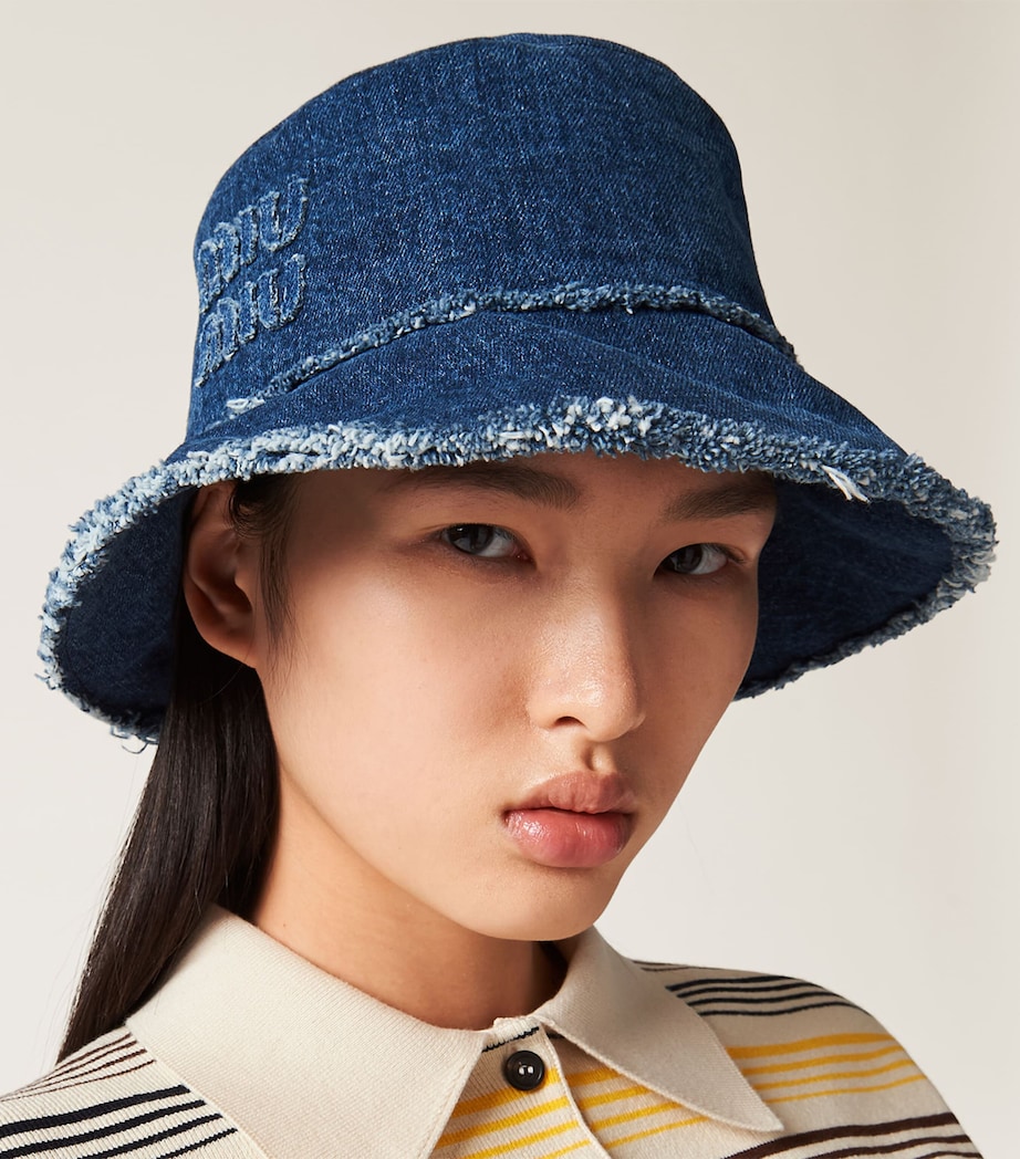 Denim Logo Bucket Hat F0008 Image 2