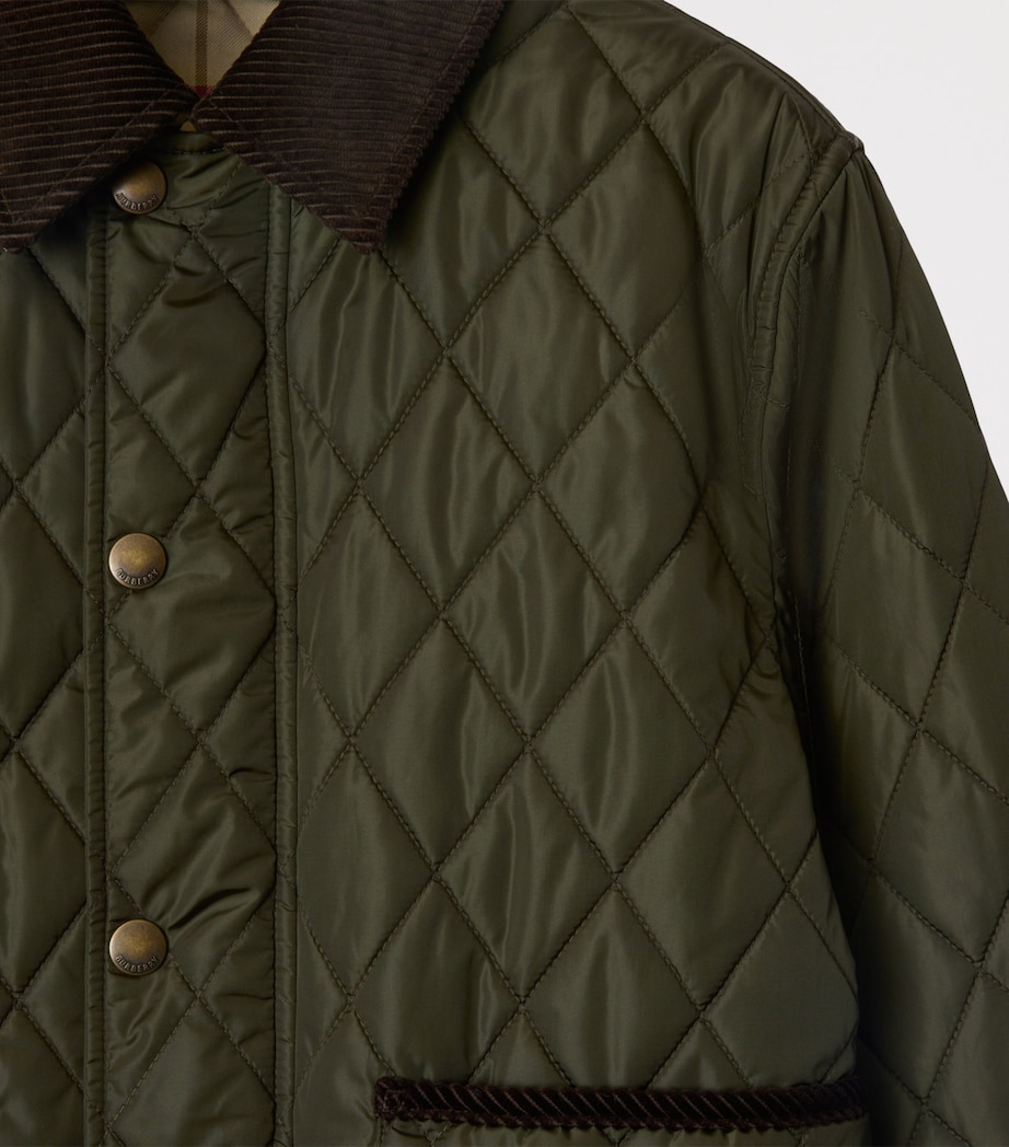 Cropped Quilted Field Jacket SHALE/BRUSH IP CHECK Image 6