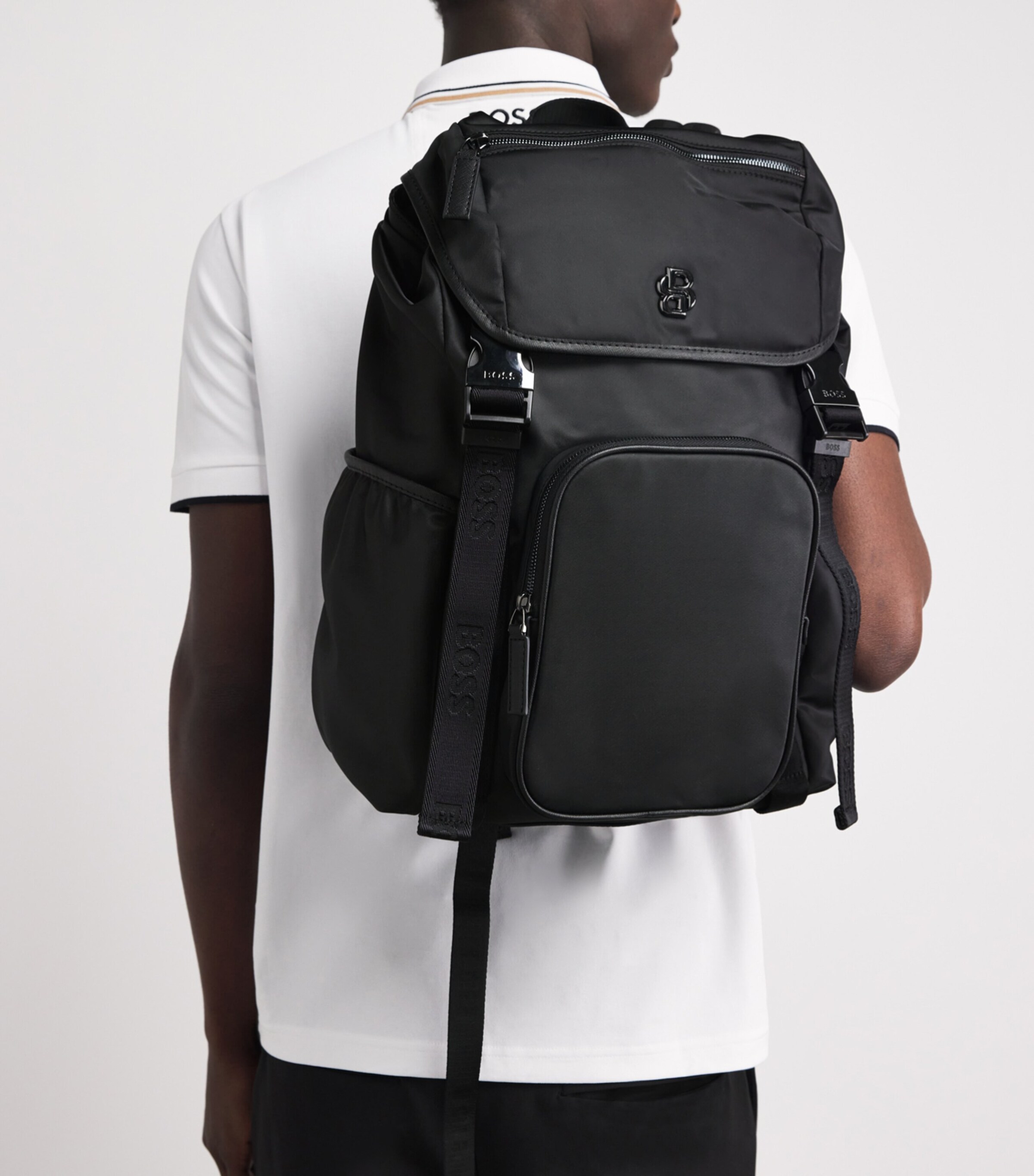 BOSS Twill Icon Backpack Black Image 2