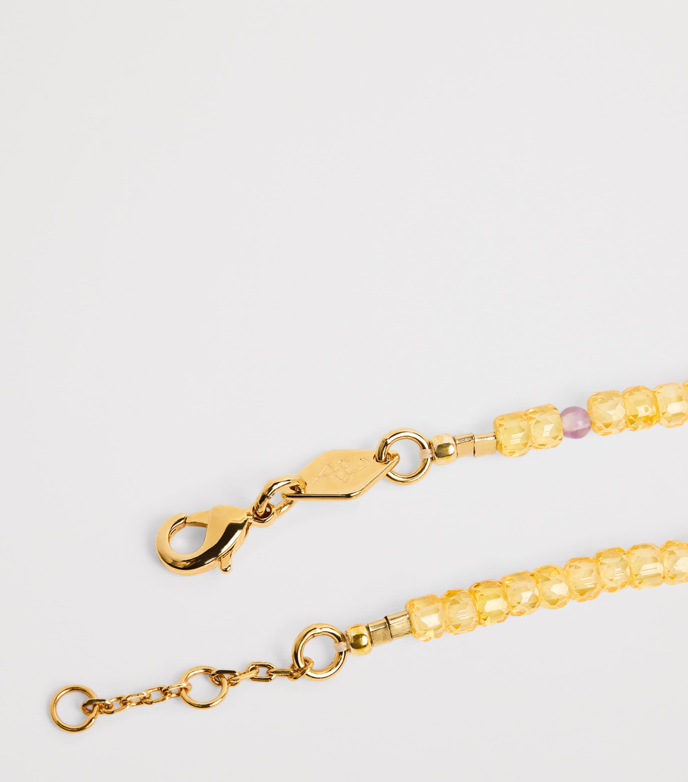Anni Lu Gold-Plated Tan Line Bracelet Citrus Image 4