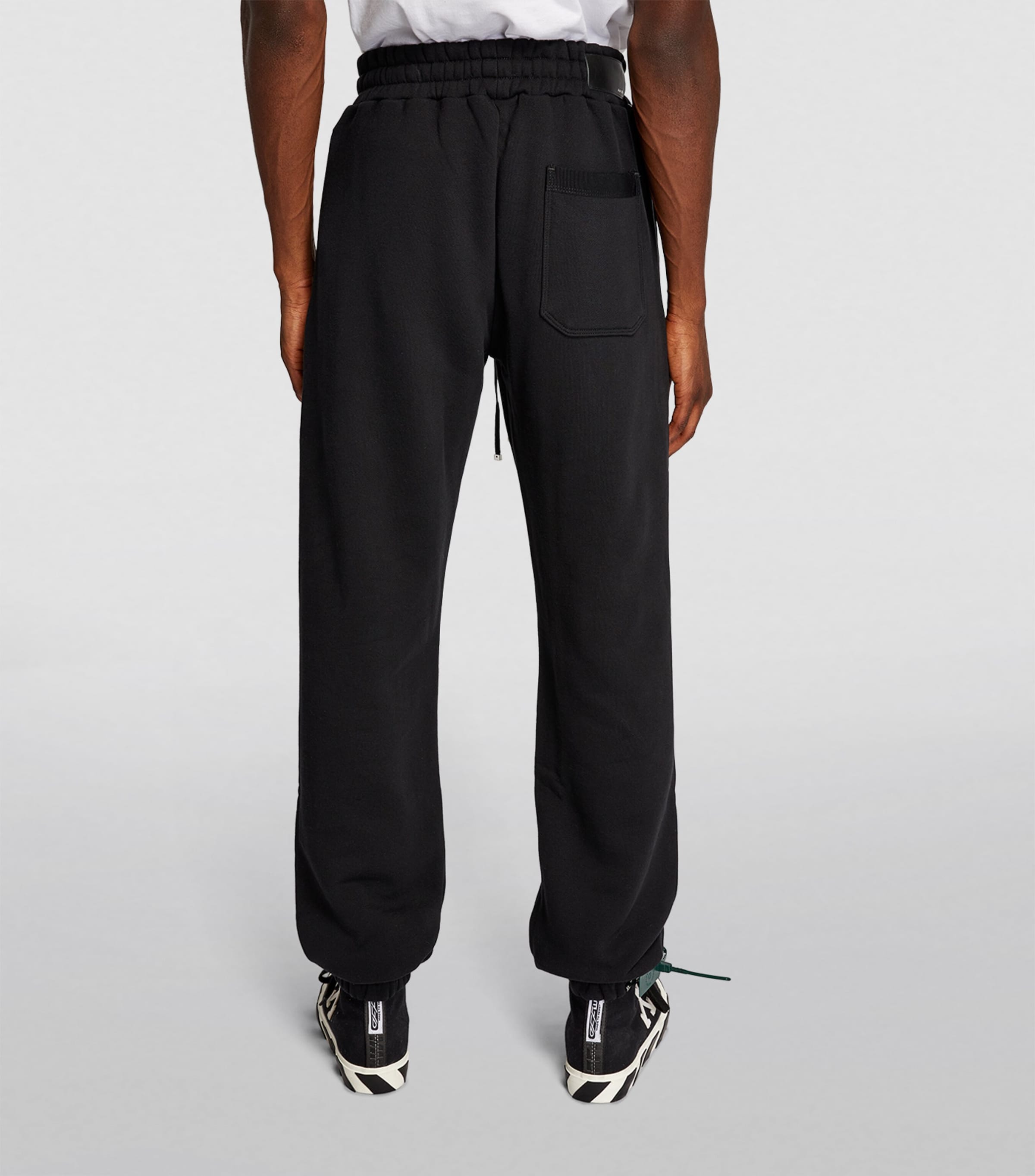Cotton Logo Print Sweatpants CTT-BLACK Image 4