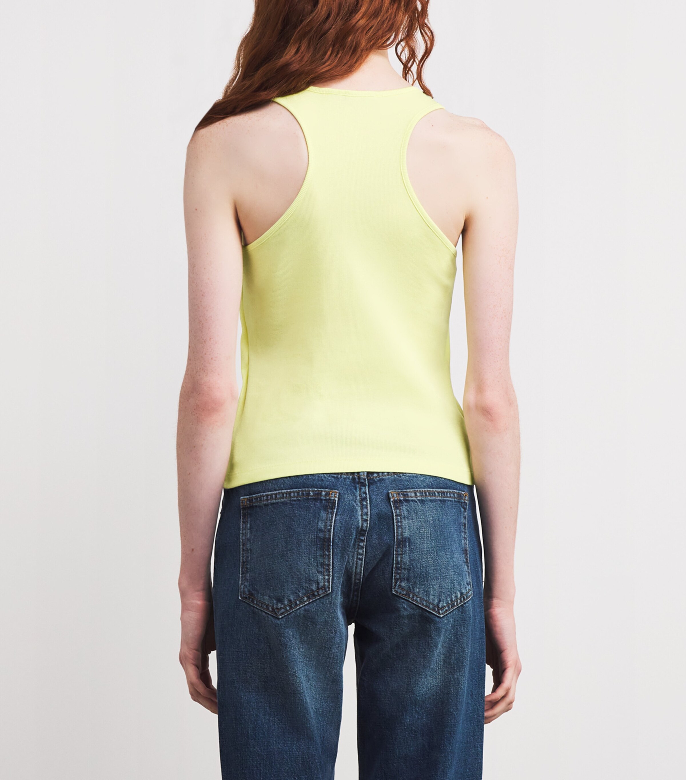 Cut-Out Tank Top YELLOW Image 4