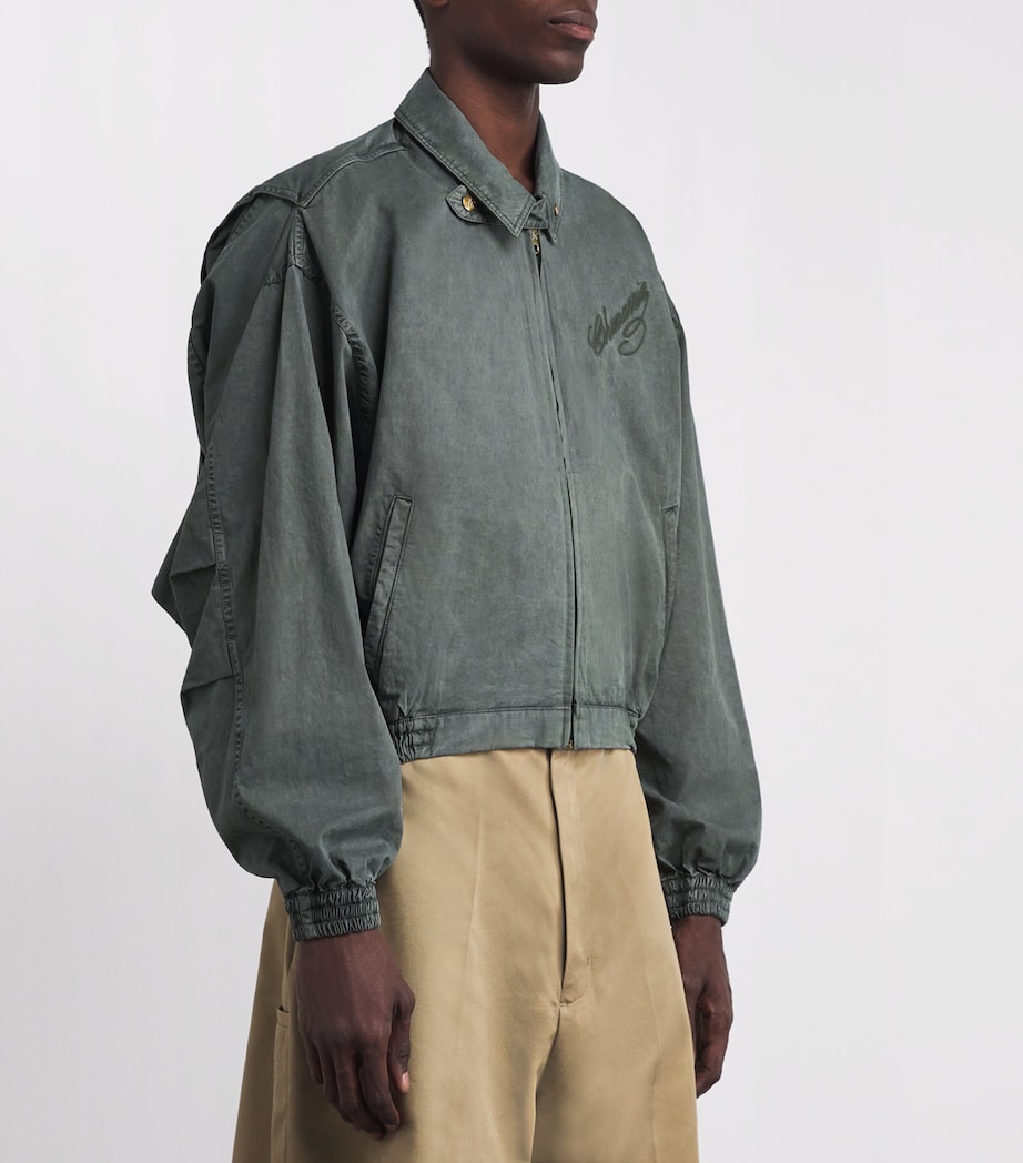Willy Chavarria Mens Cotton Wasko Jacket Green Image 3