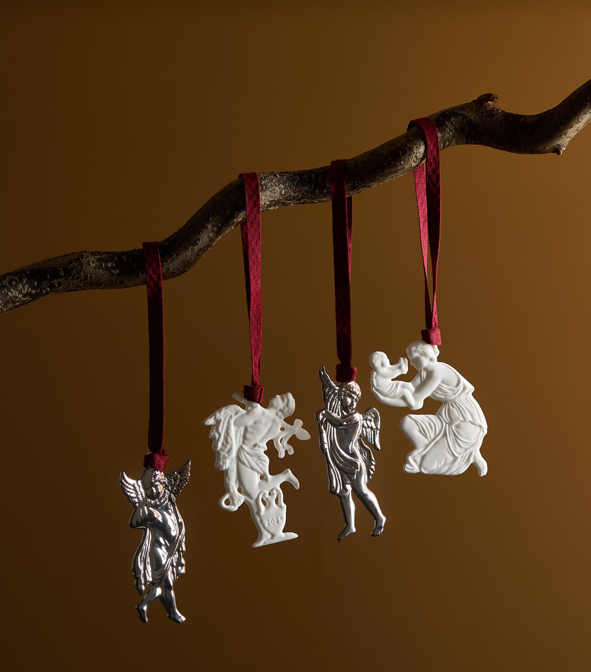 Cherub Raphael Tree Decoration SILVER Image 2