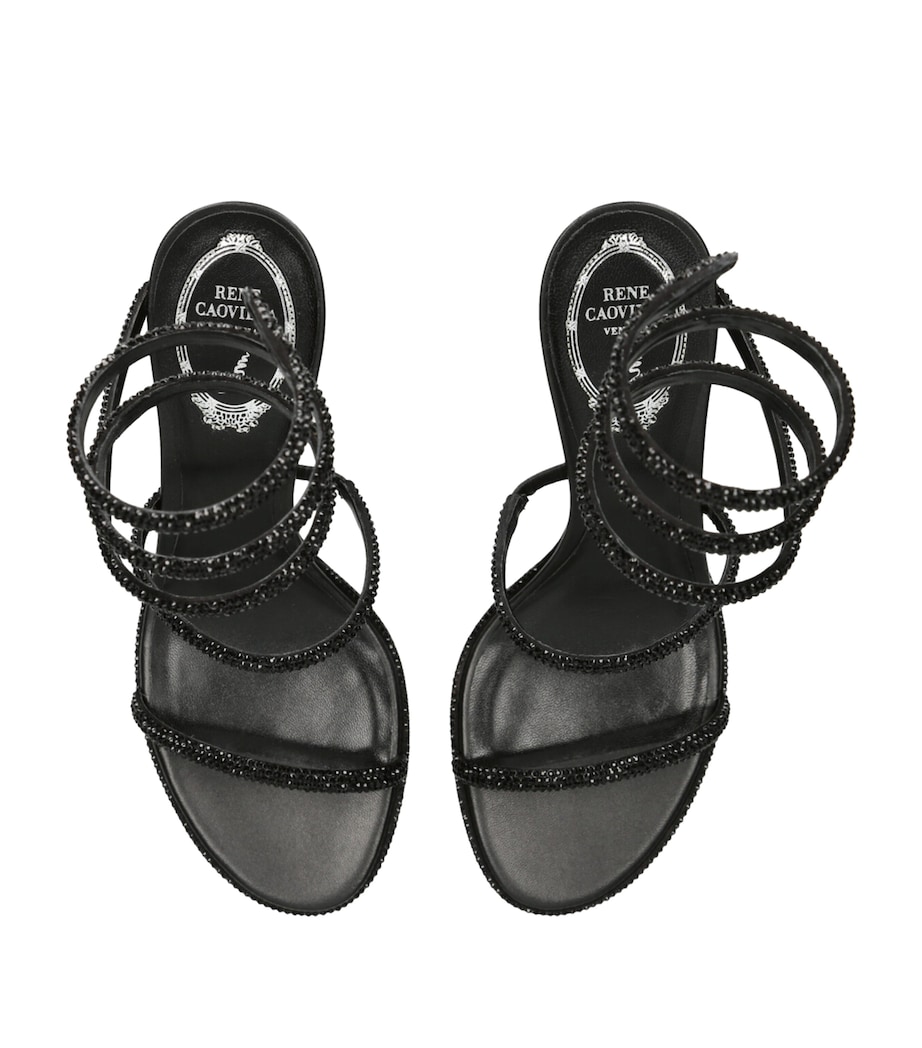 Embellished Cleo Sandals 80 BLACK Image 4