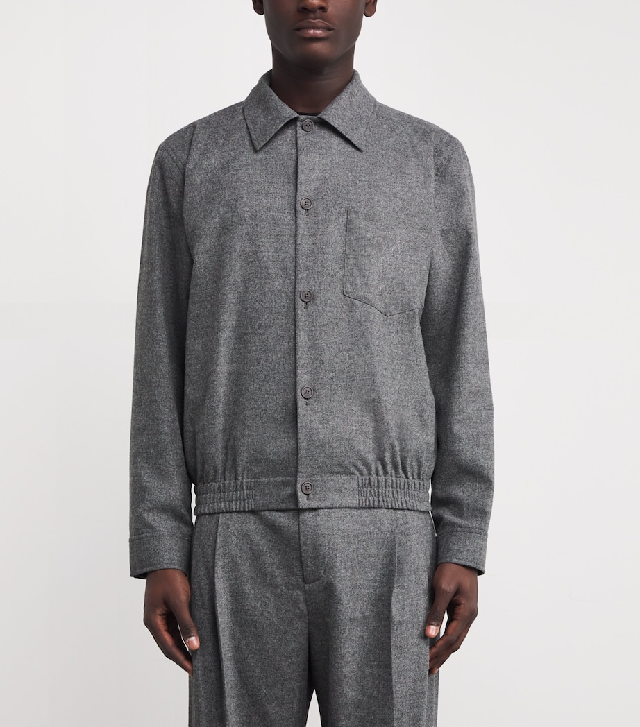 Wool Ernie Shirt Jacket CHARCOAL MELANGE Image 3