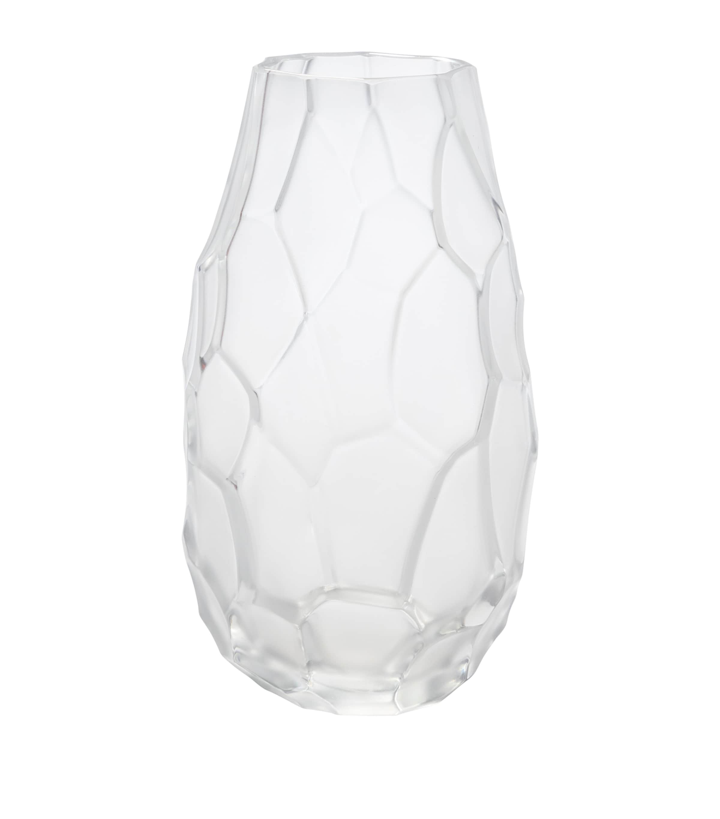 Lalique Small Crystal Silex Vase In Transparent