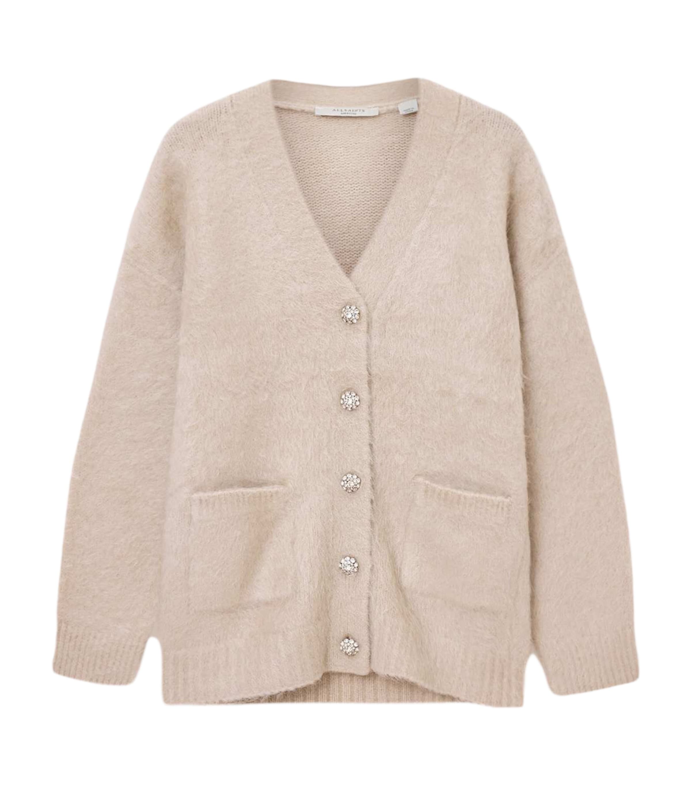 Brushed Rubi Cardigan PEARL WHITE Image 1