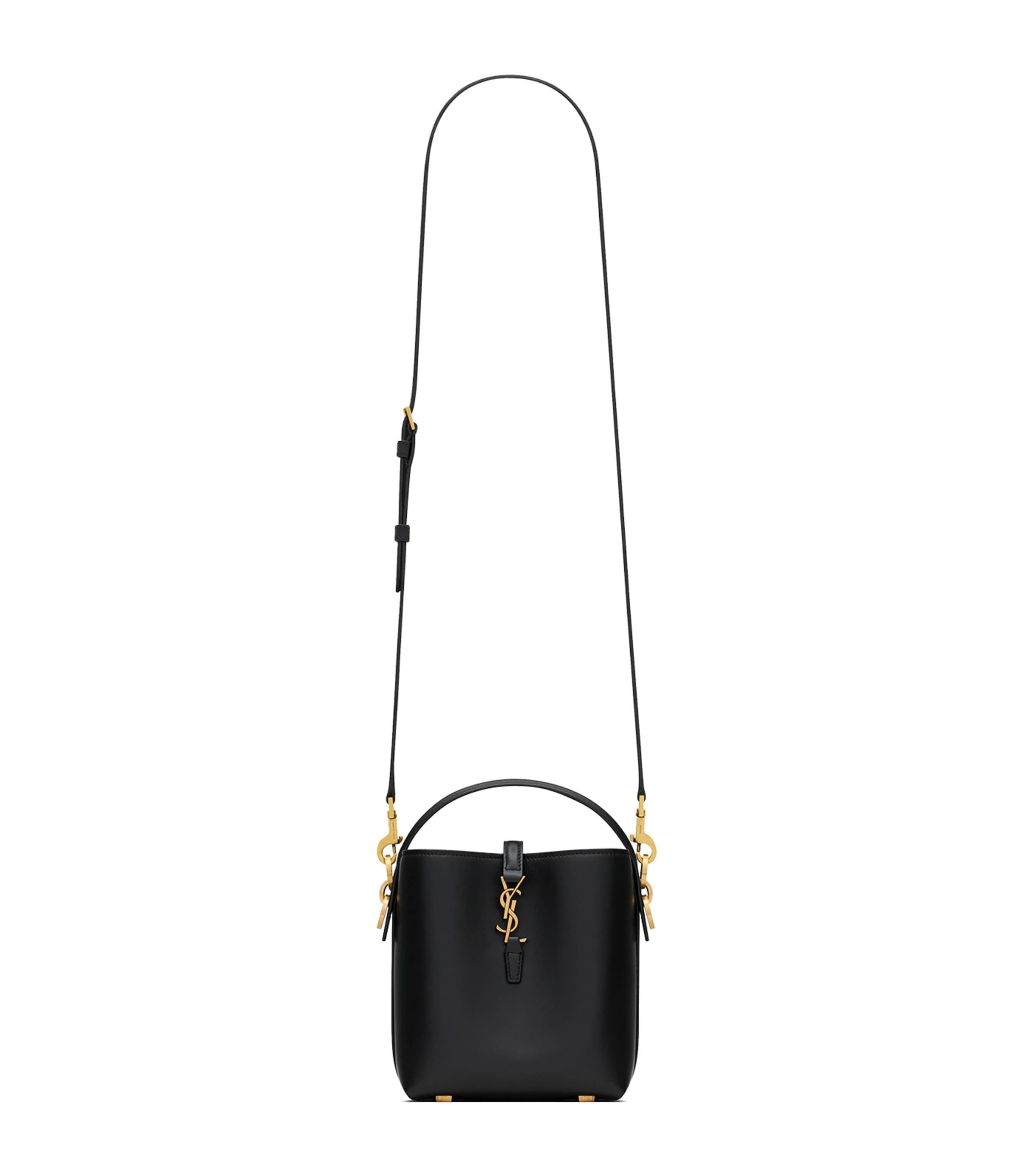Saint Laurent Mini Le 37 Bucket Bag In Black